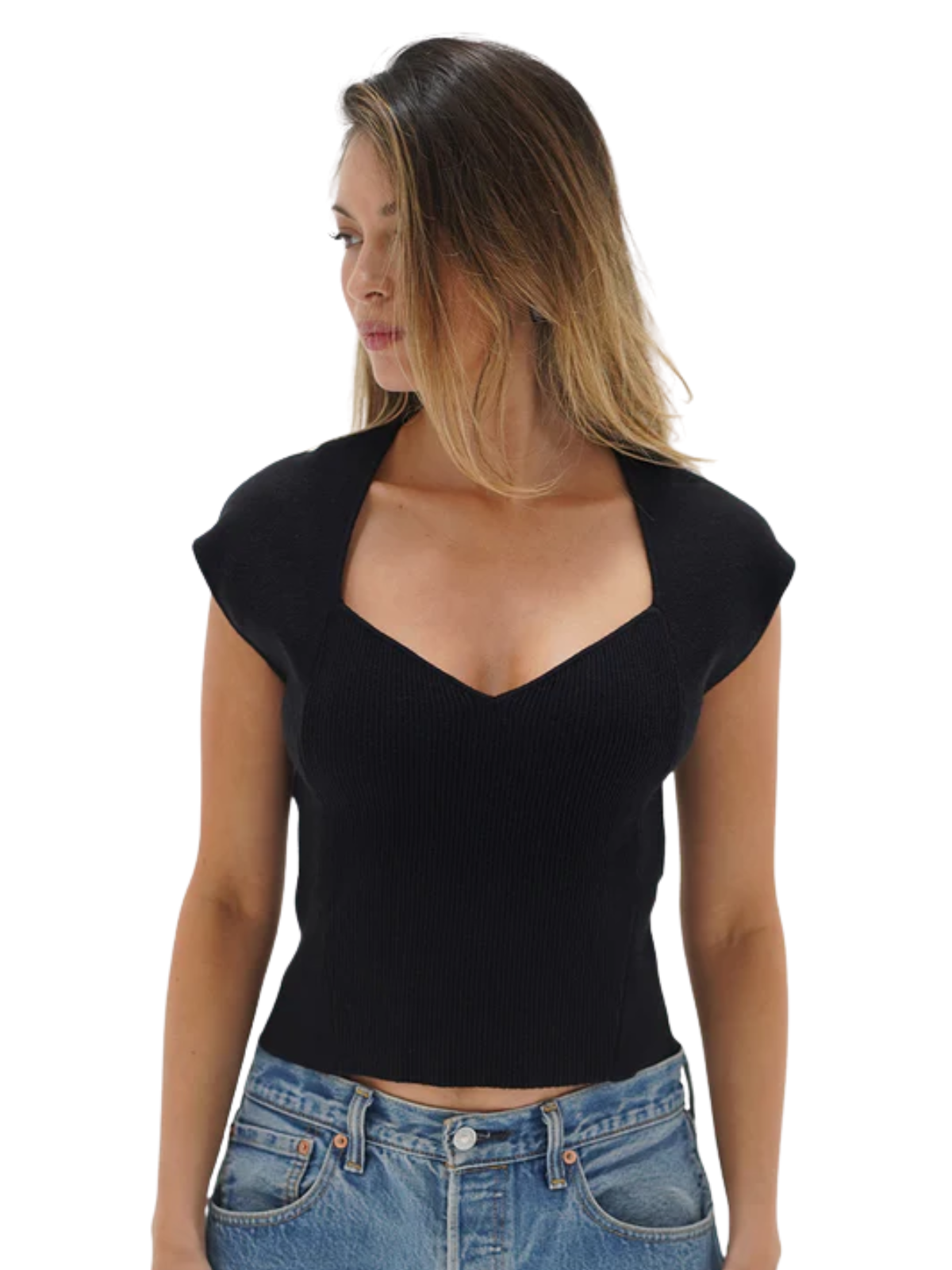Millie Cap Sleeve Sweater