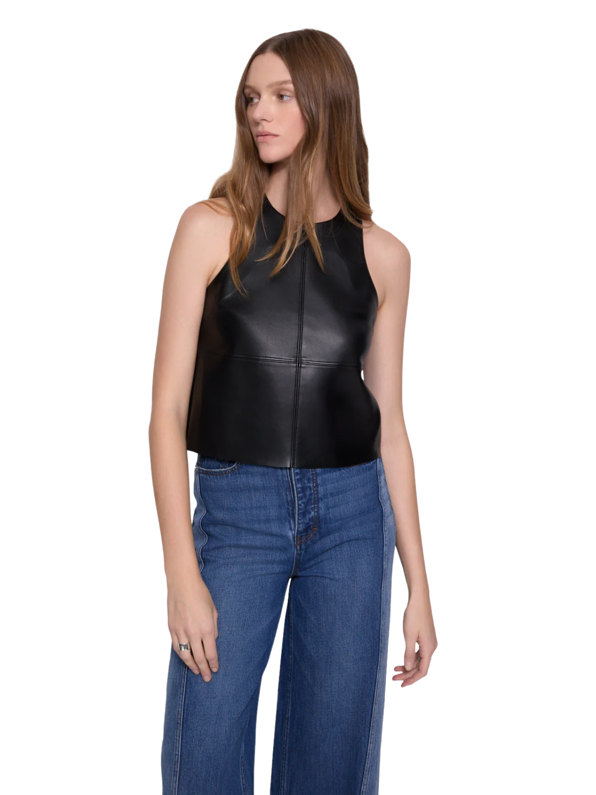 Nora Faux Leather Halter