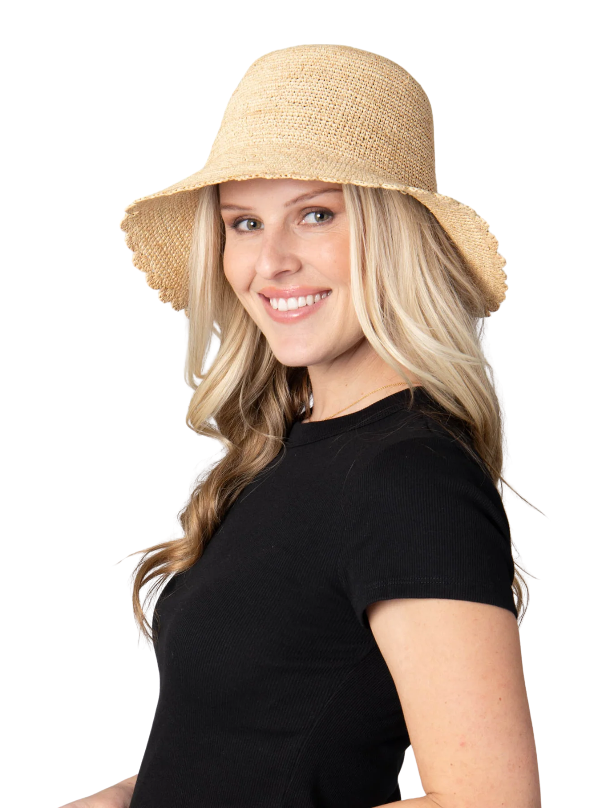 Sand Dollar Hand Crochet Bucket Hat