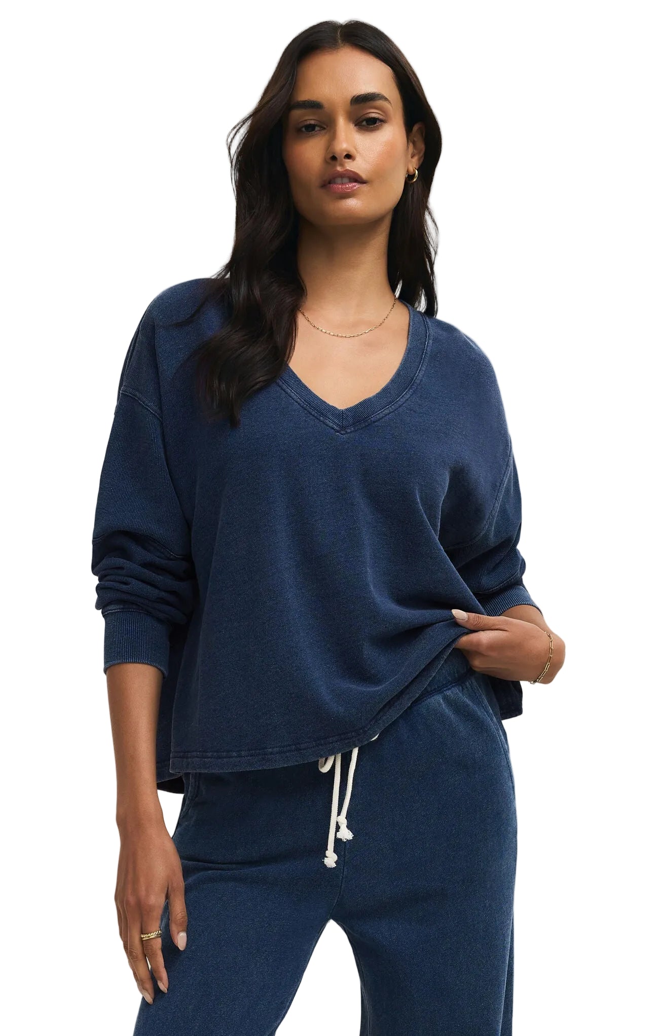 Delphine Denim Sweatshirt