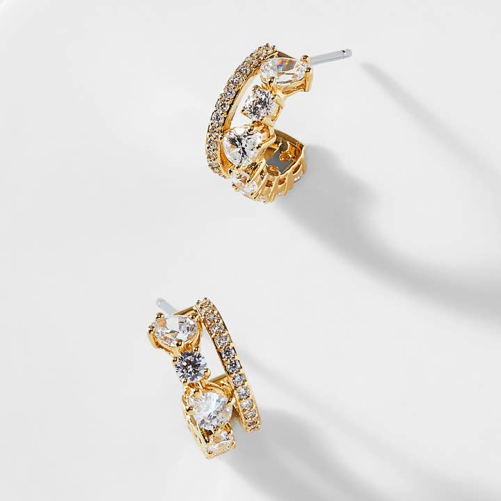 Love All Double Hoop Earrings