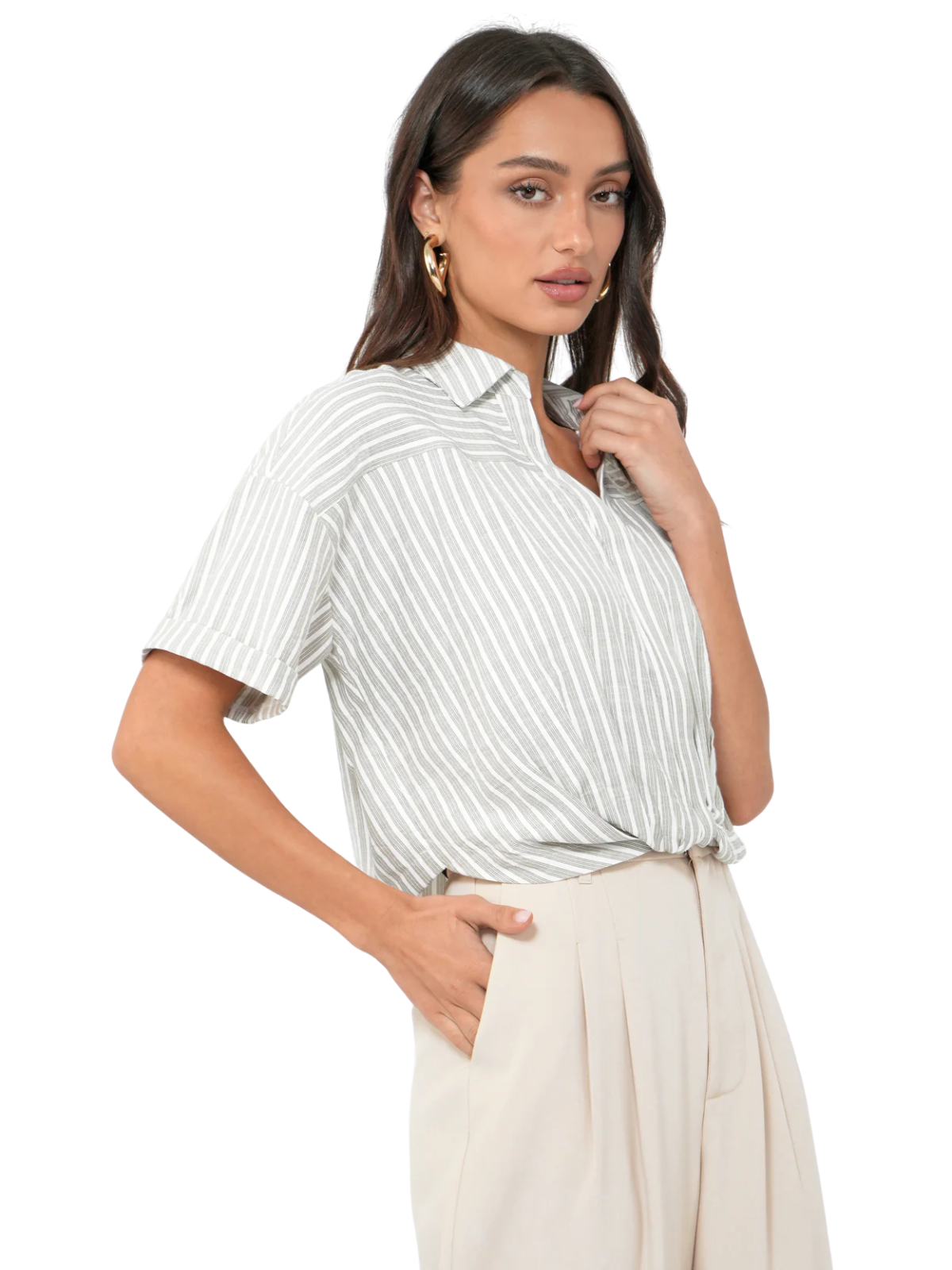 Twist Front Shirt