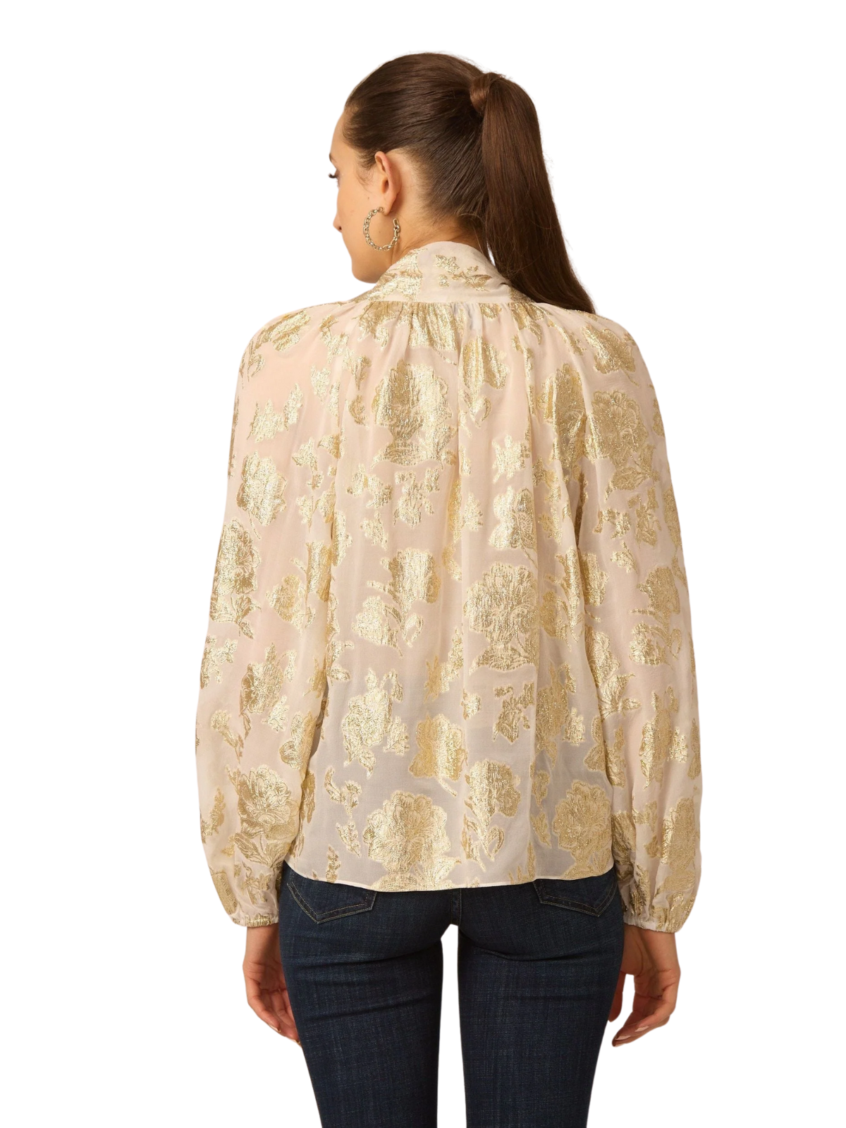 Tiffany Gold Floral Blouse