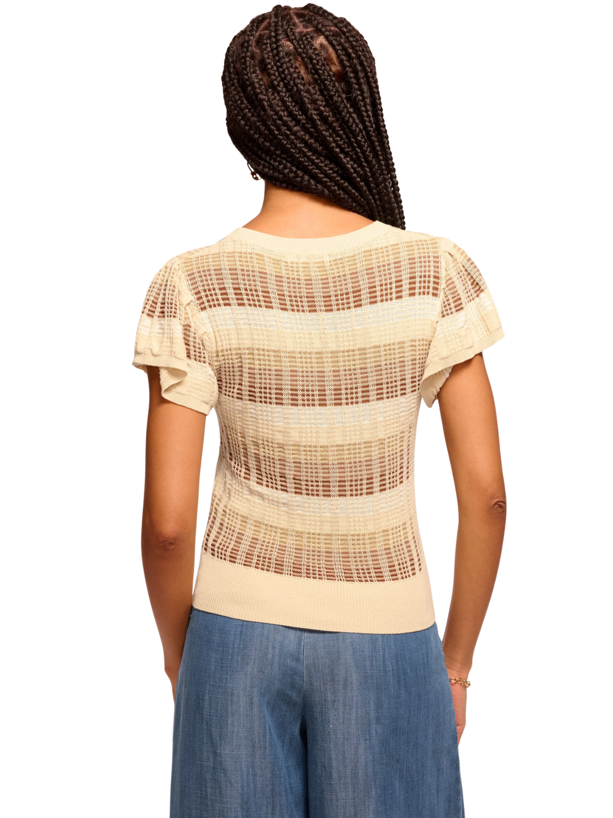 Rebecca Plaid Knit Top