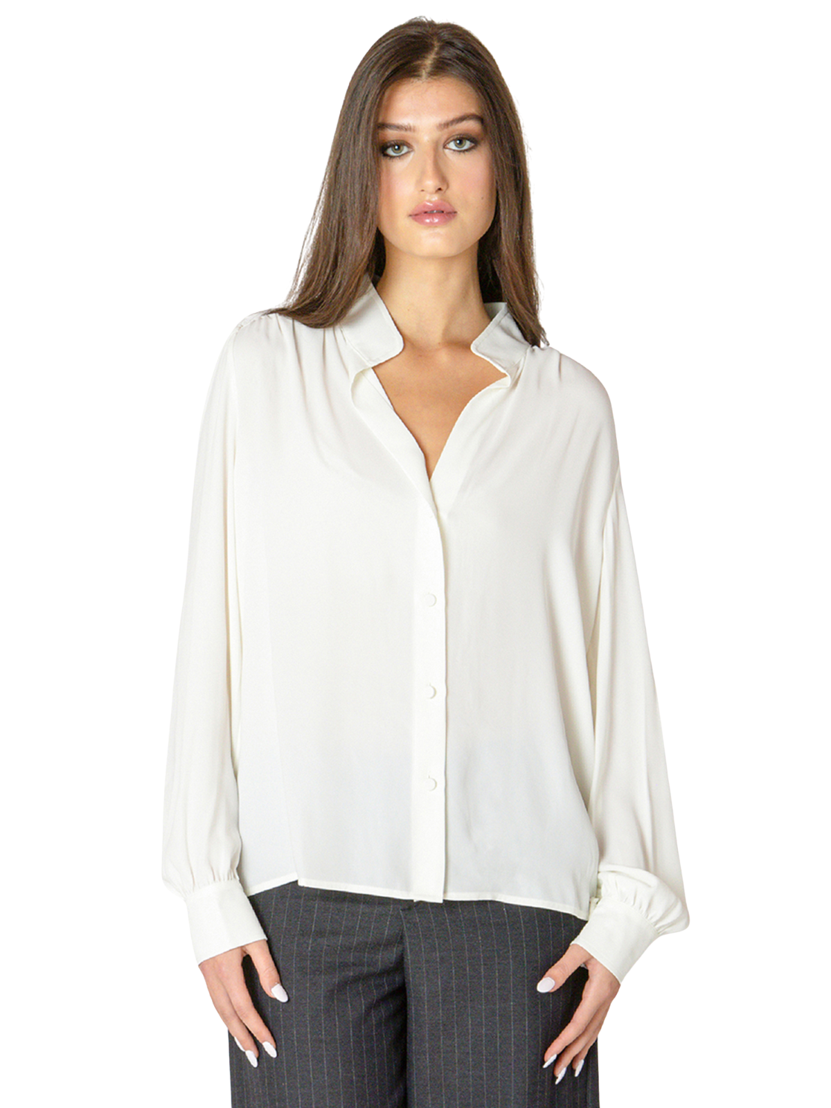 Button Front Blouse
