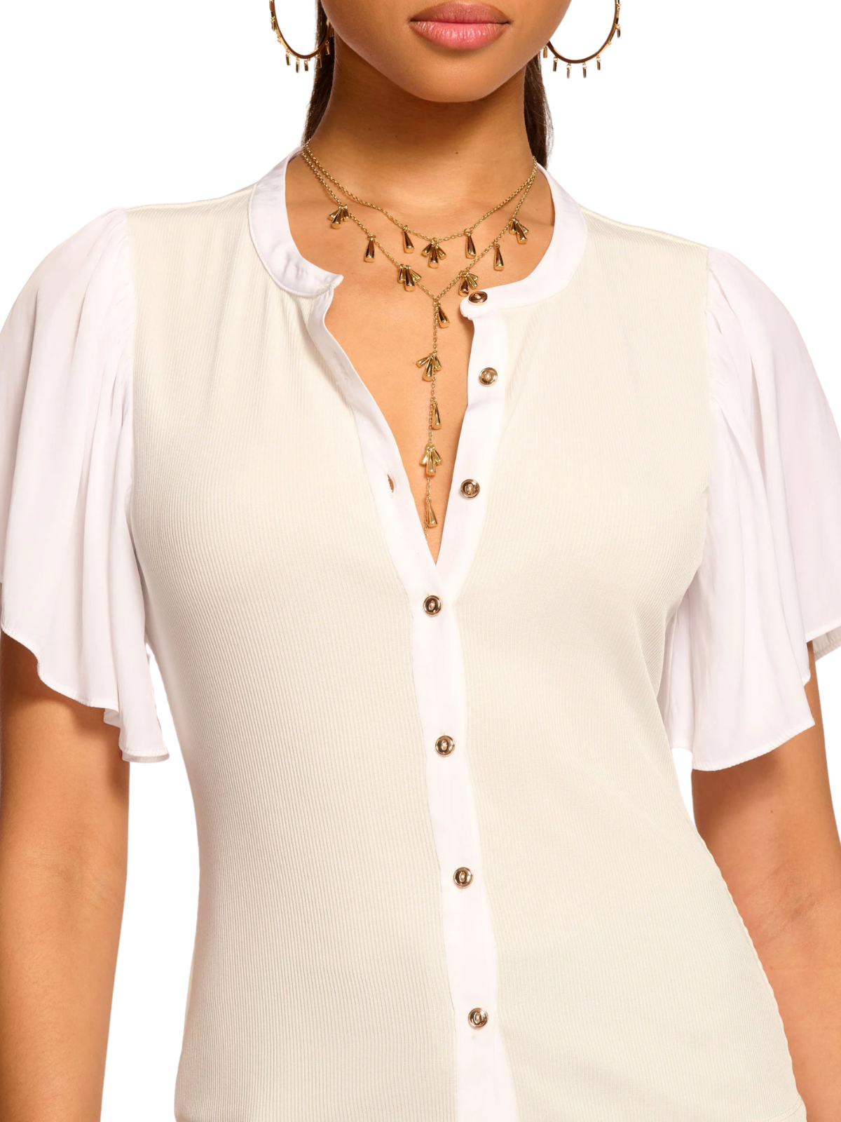 Colette Ribbed Combo Top