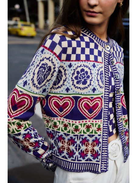 Anika Rainbow Kaleidoscope Cardigan