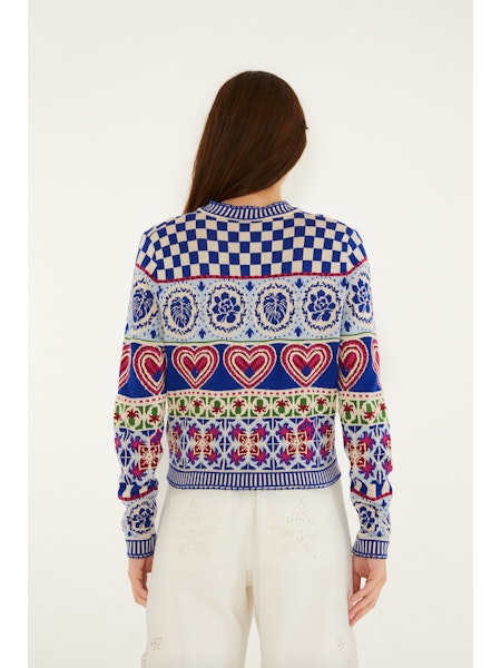 Anika Rainbow Kaleidoscope Cardigan