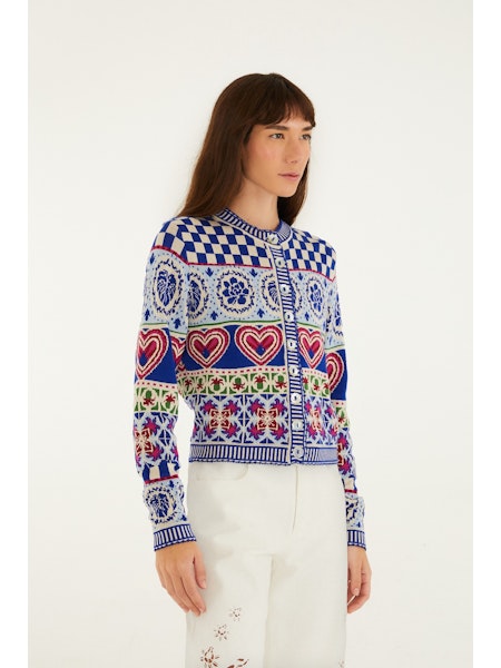 Anika Rainbow Kaleidoscope Cardigan