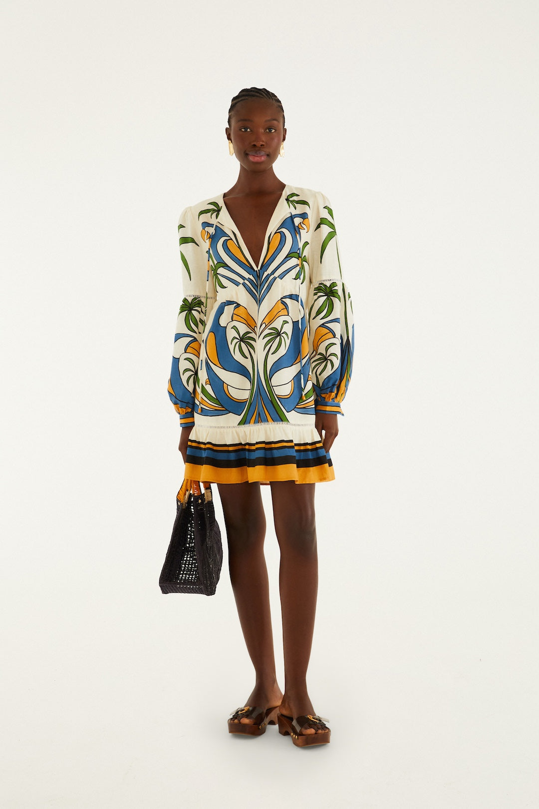 Tropical Graphic Mini Dress