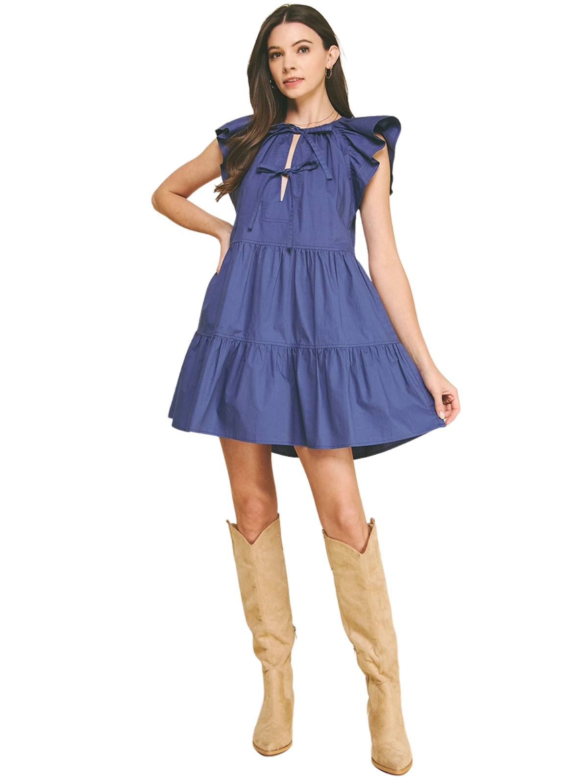 Tie Tiered Dress