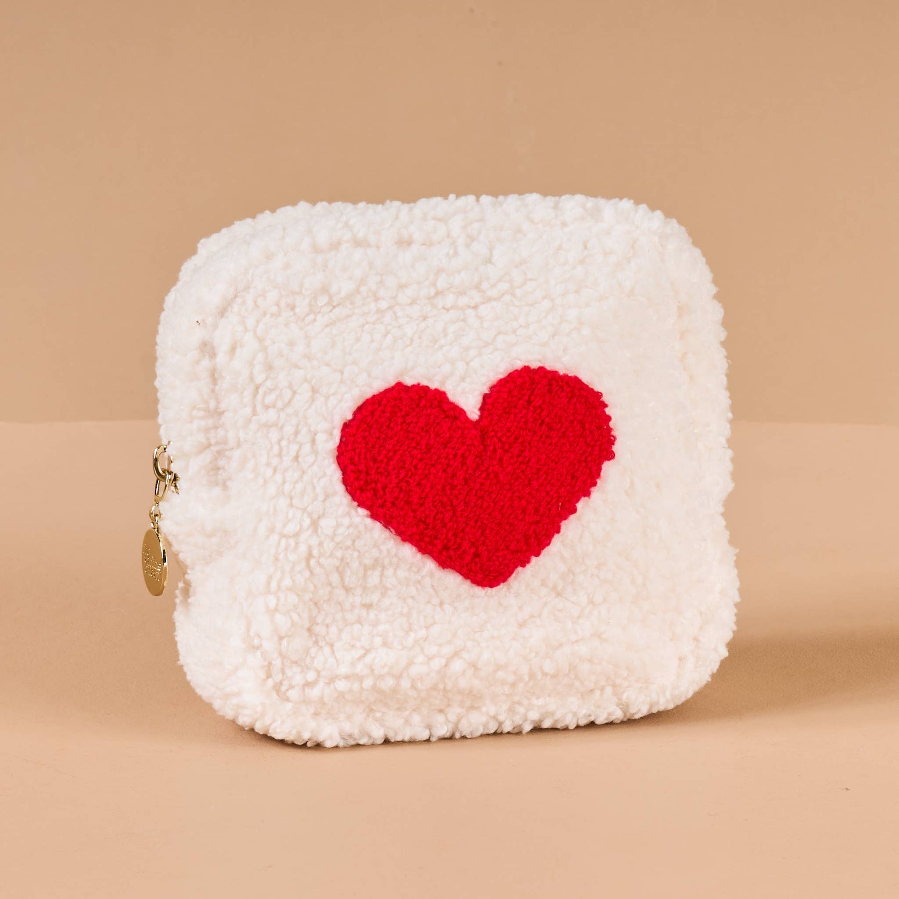 Red Heart Teddy Pouch