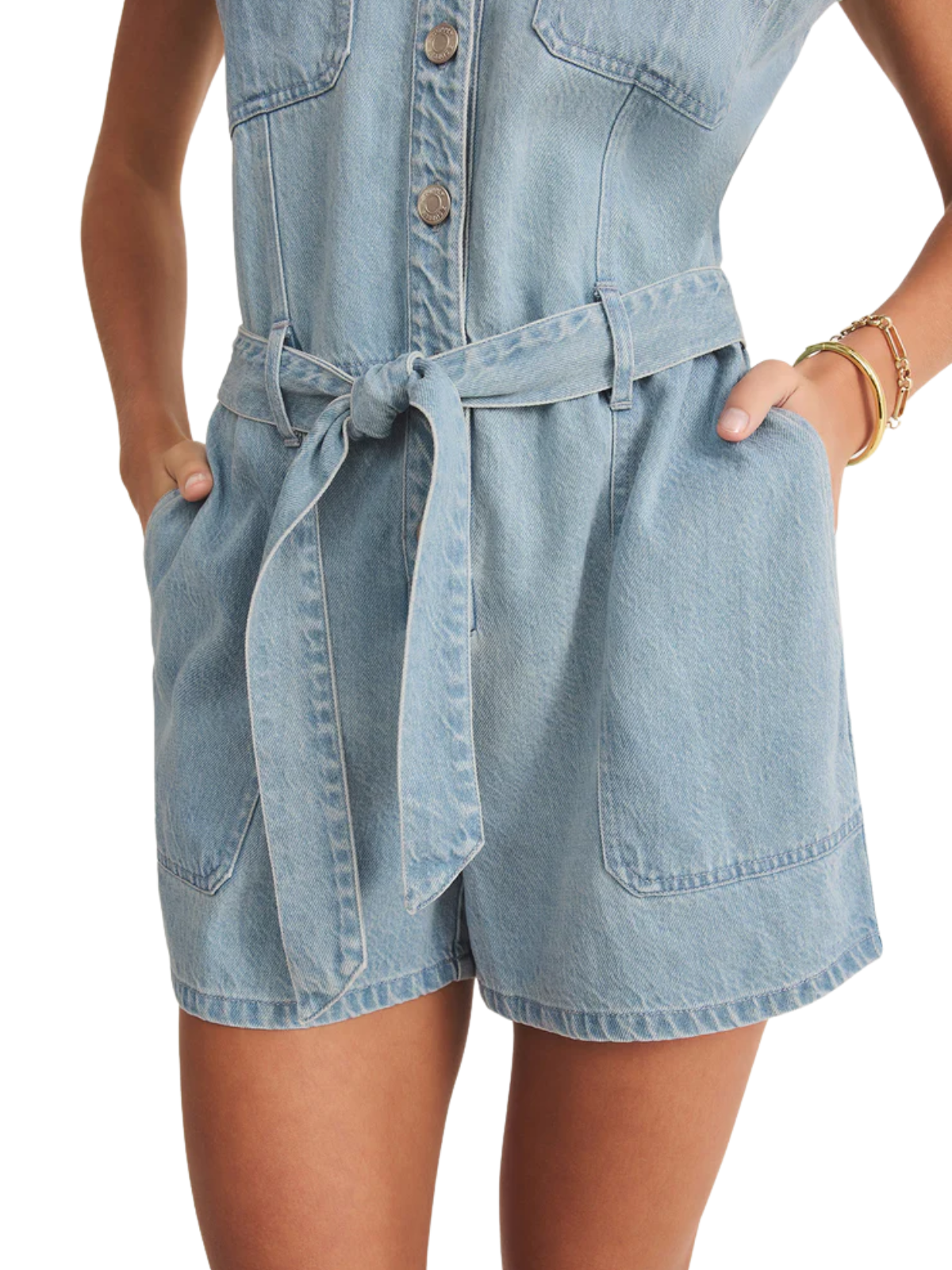 Dash Soft Denim Romper