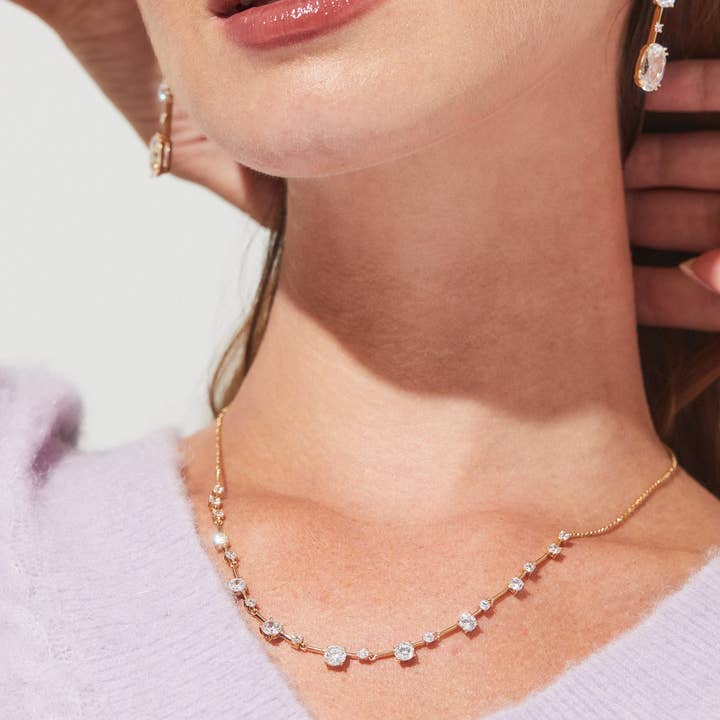 Evelyn Frontal Cz Necklace