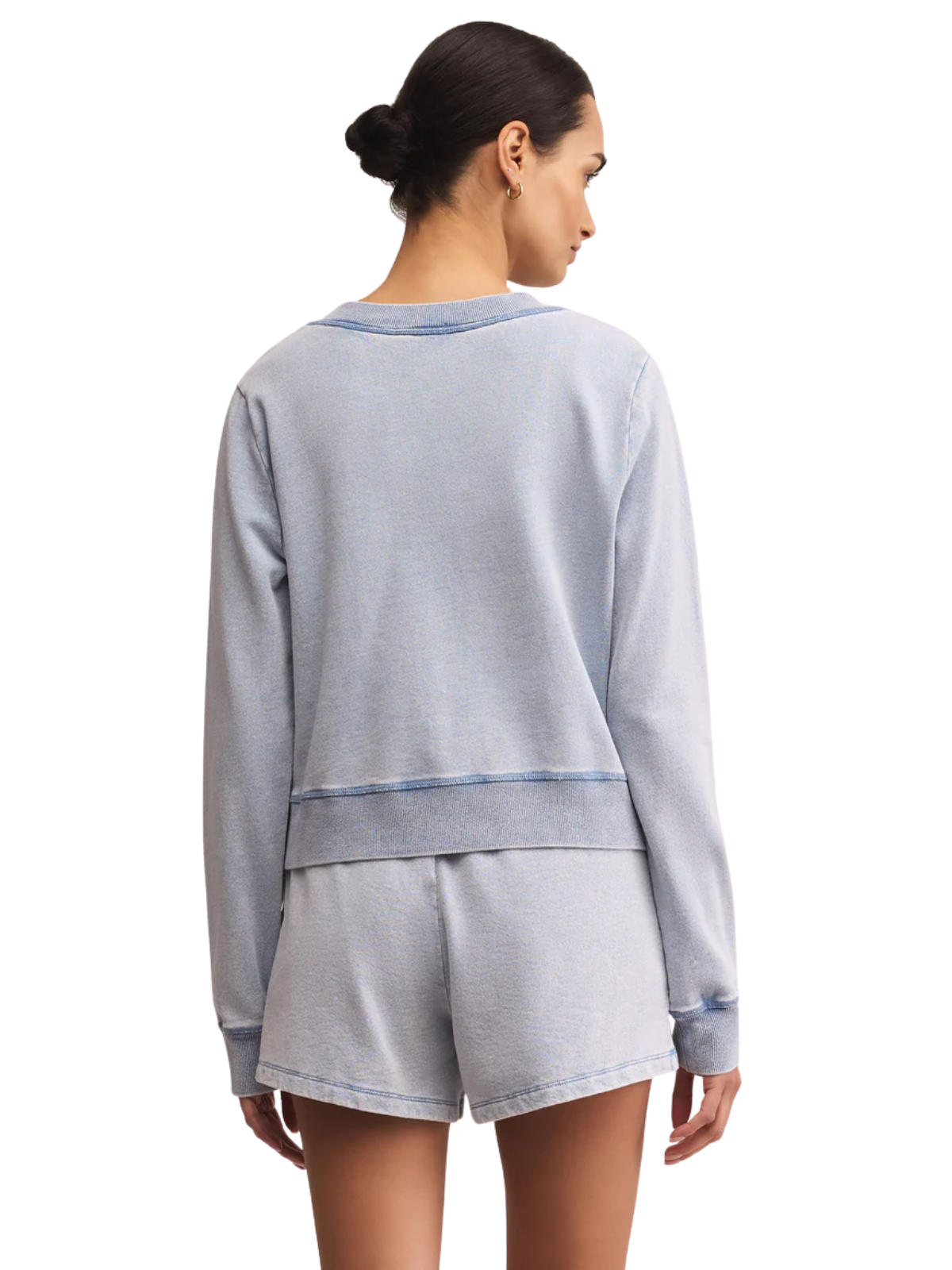 Knit Denim Cardigan