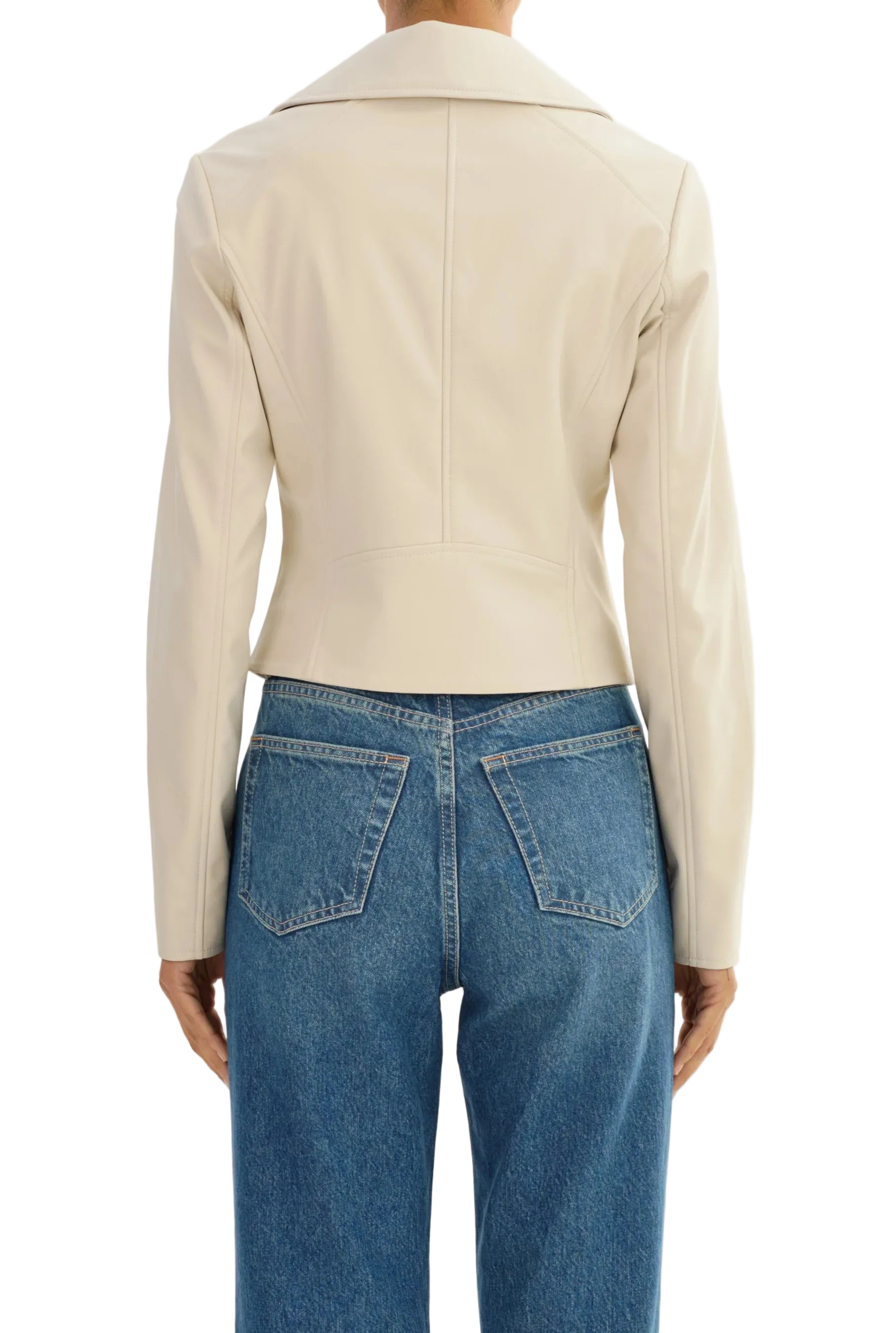 Pascale Faux Leather Moto Jacket