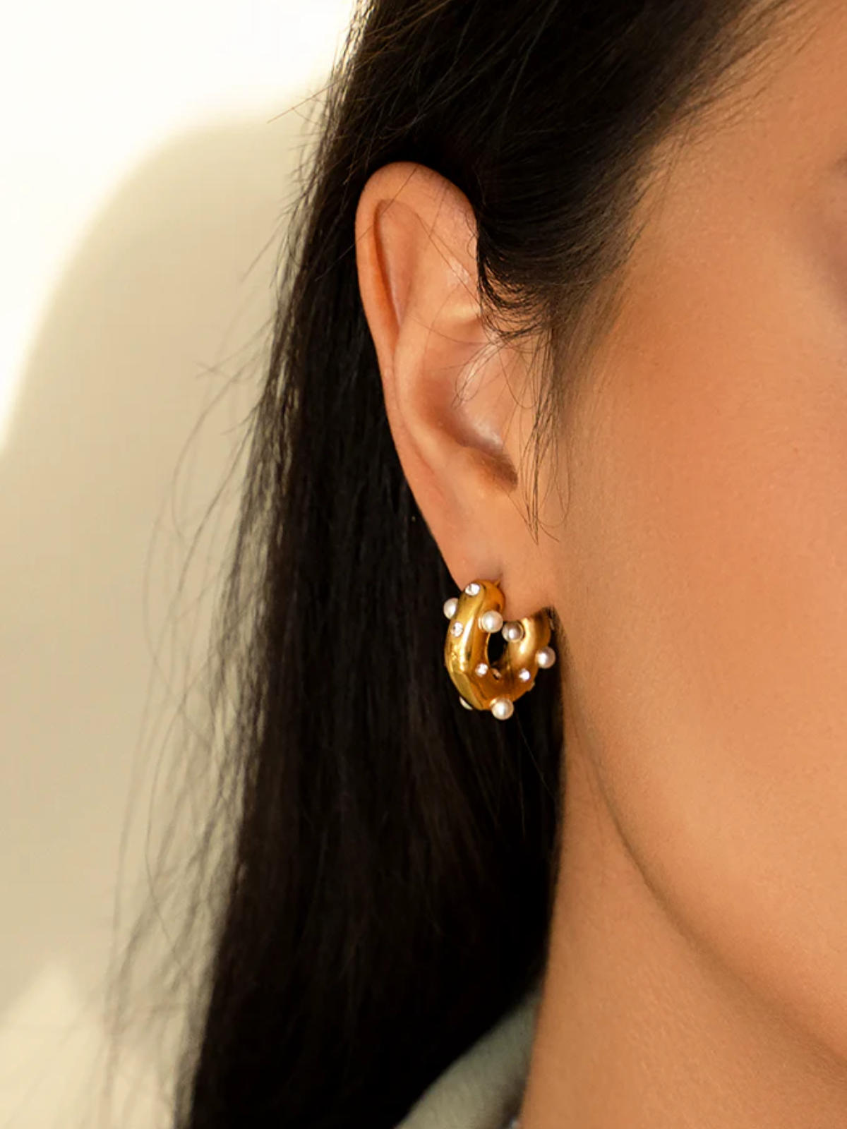 Blaire Freshwater Pearl Hoops