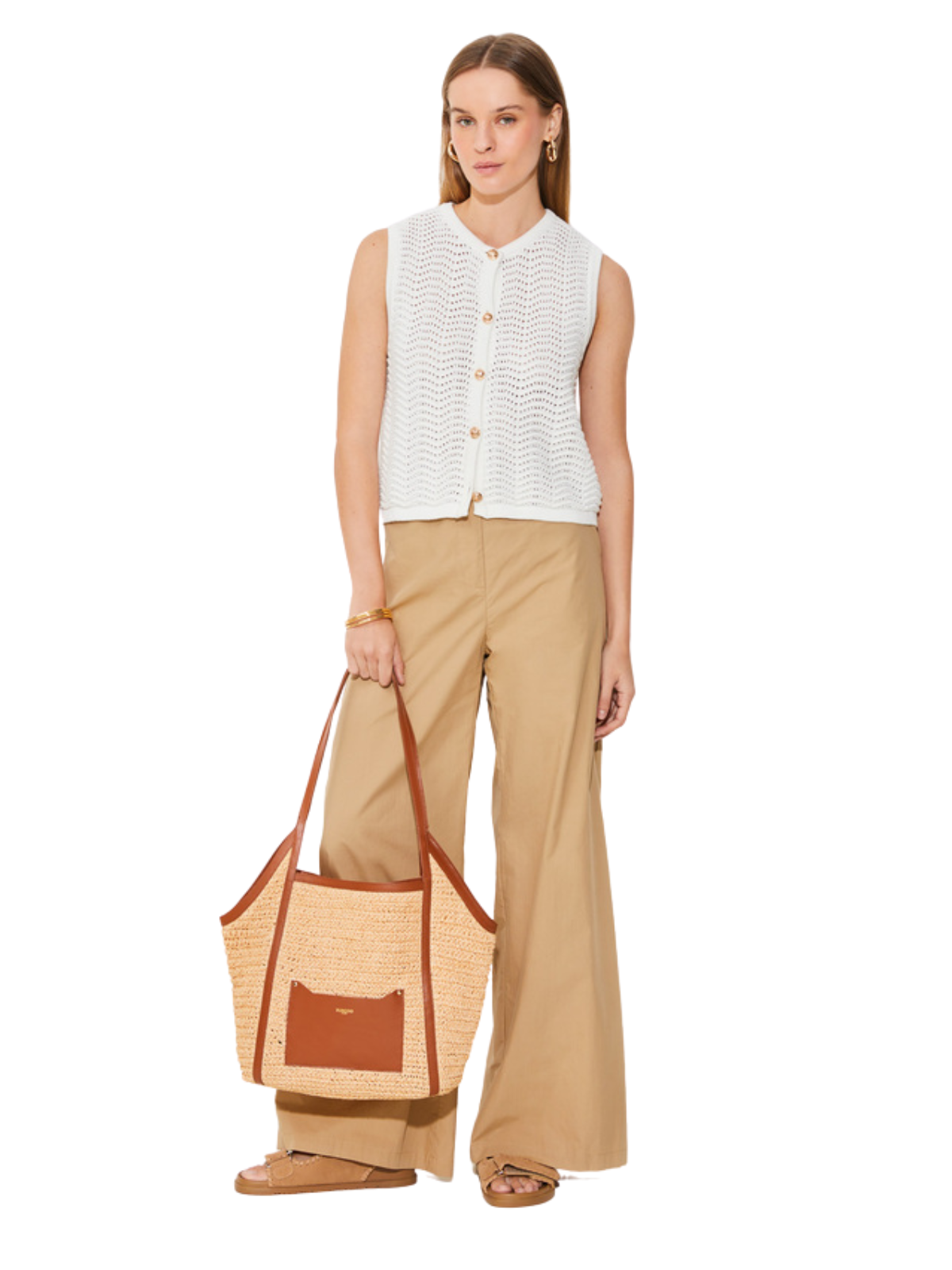 Gemi Openwork Sweater