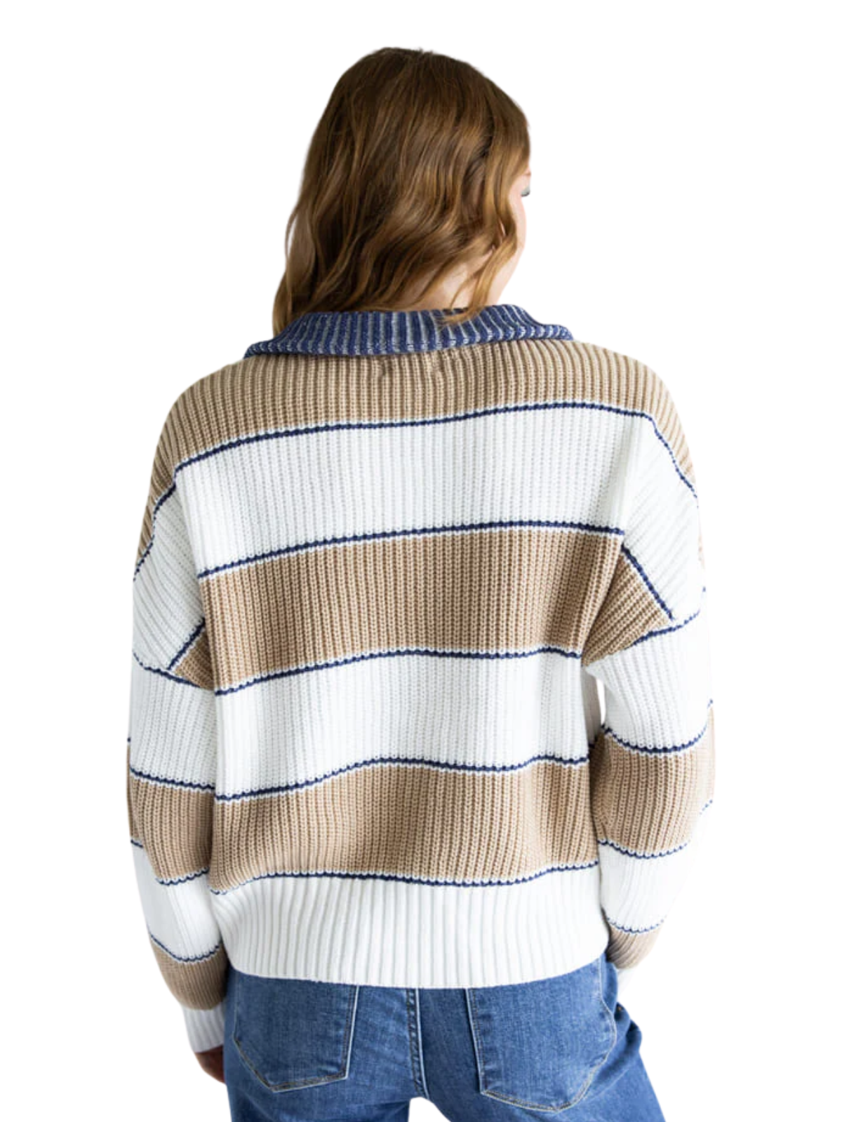 Stripe Zip Sweater
