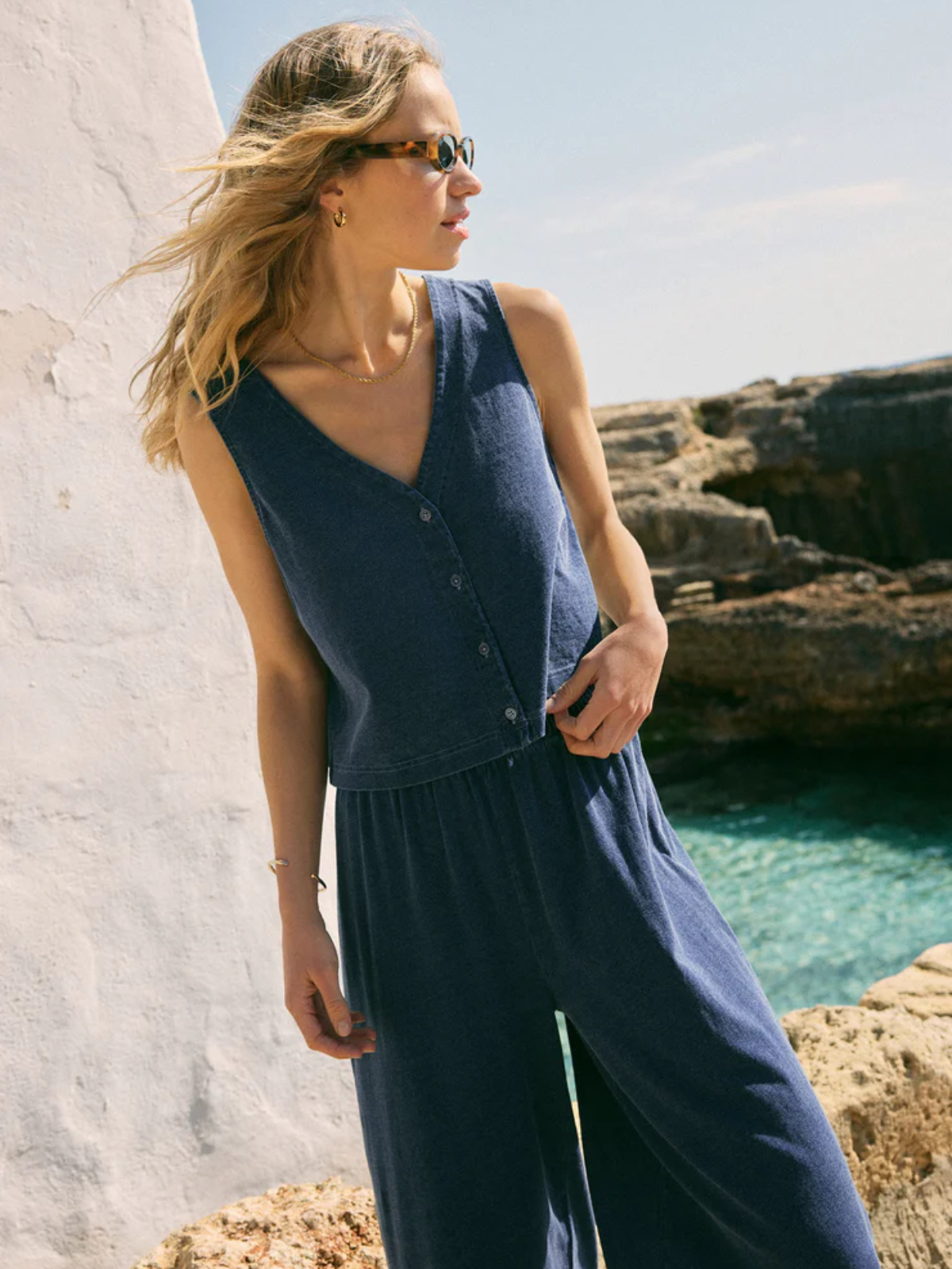 Solace Denim Top