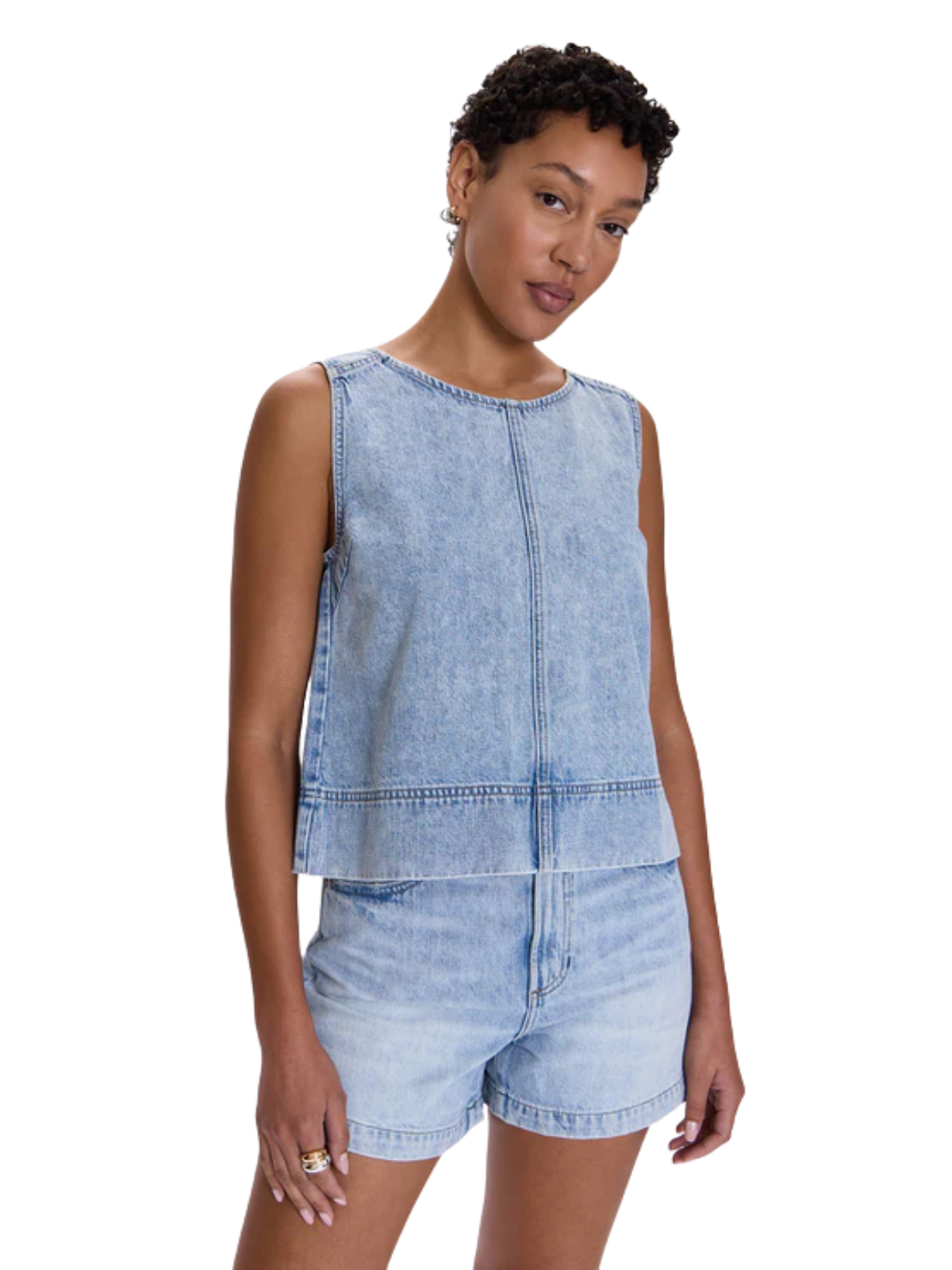 Rue Denim Popover Top