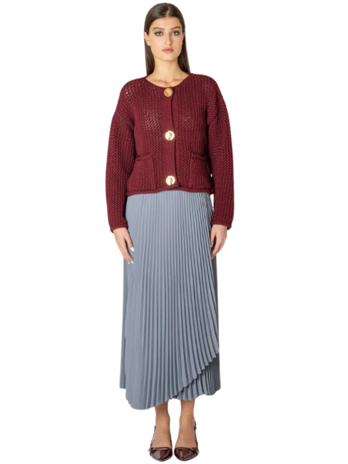 Ruby Button Cardigan