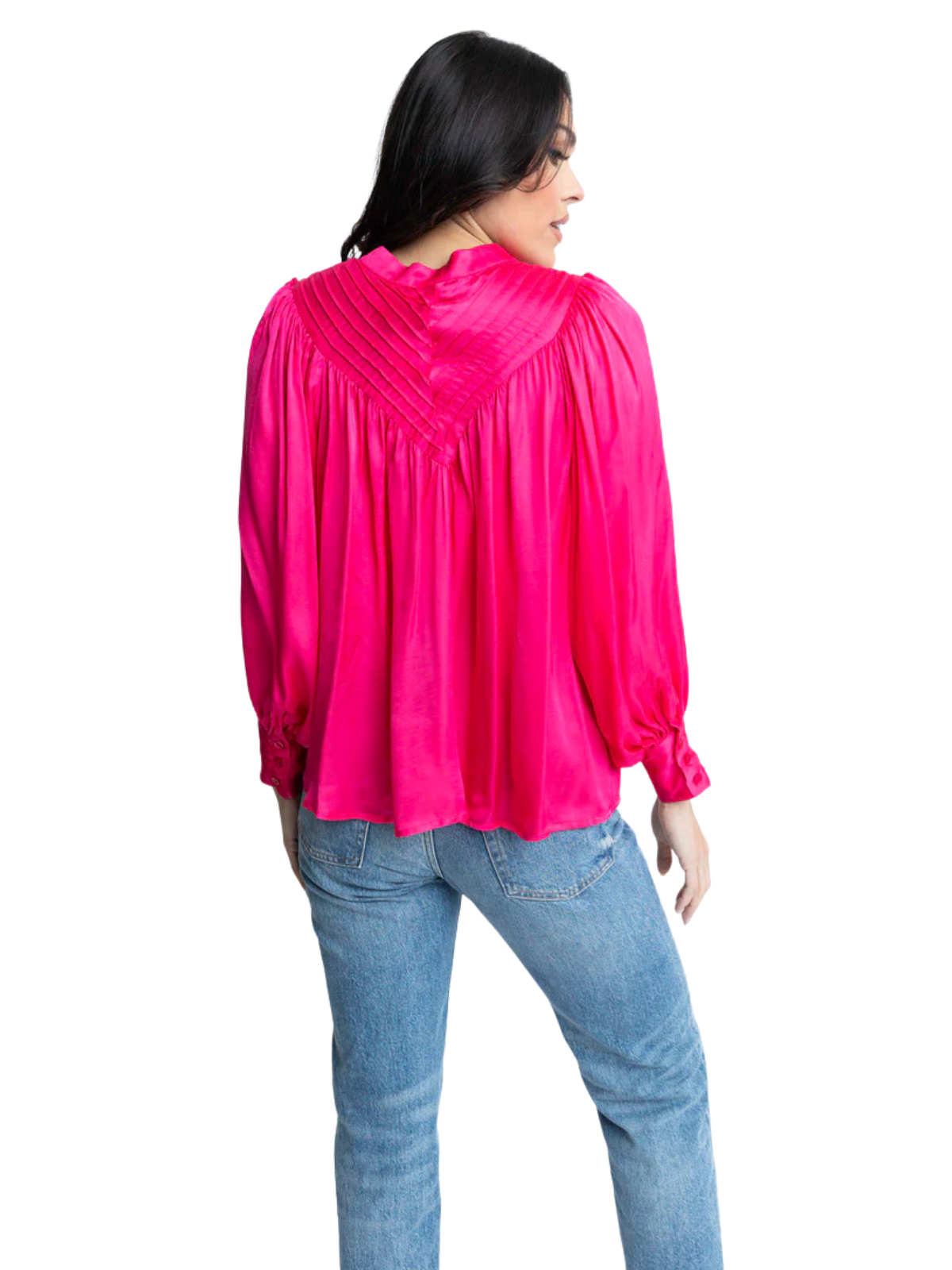 Pleat Button Up Top