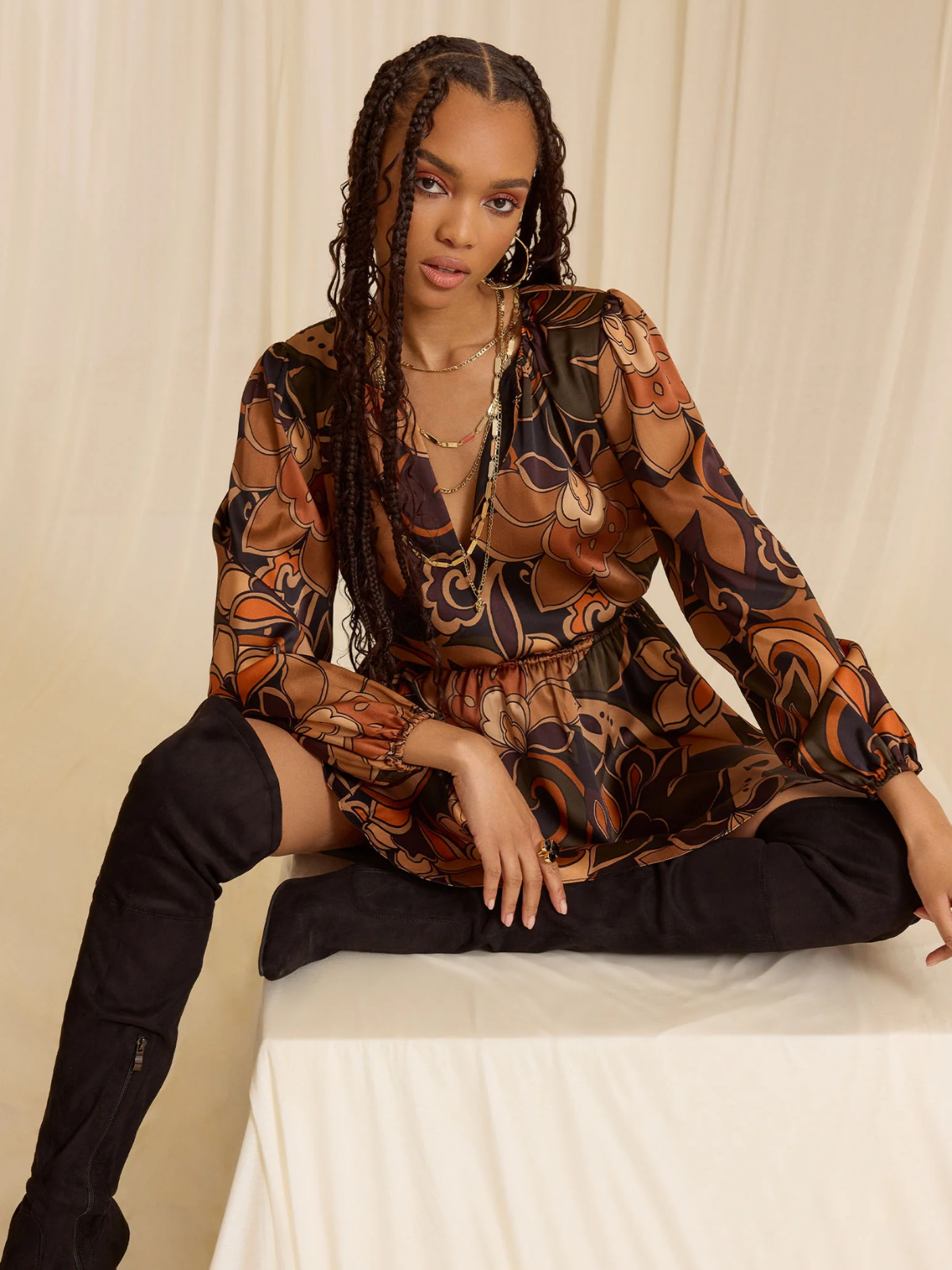 Gloria Silk Dress