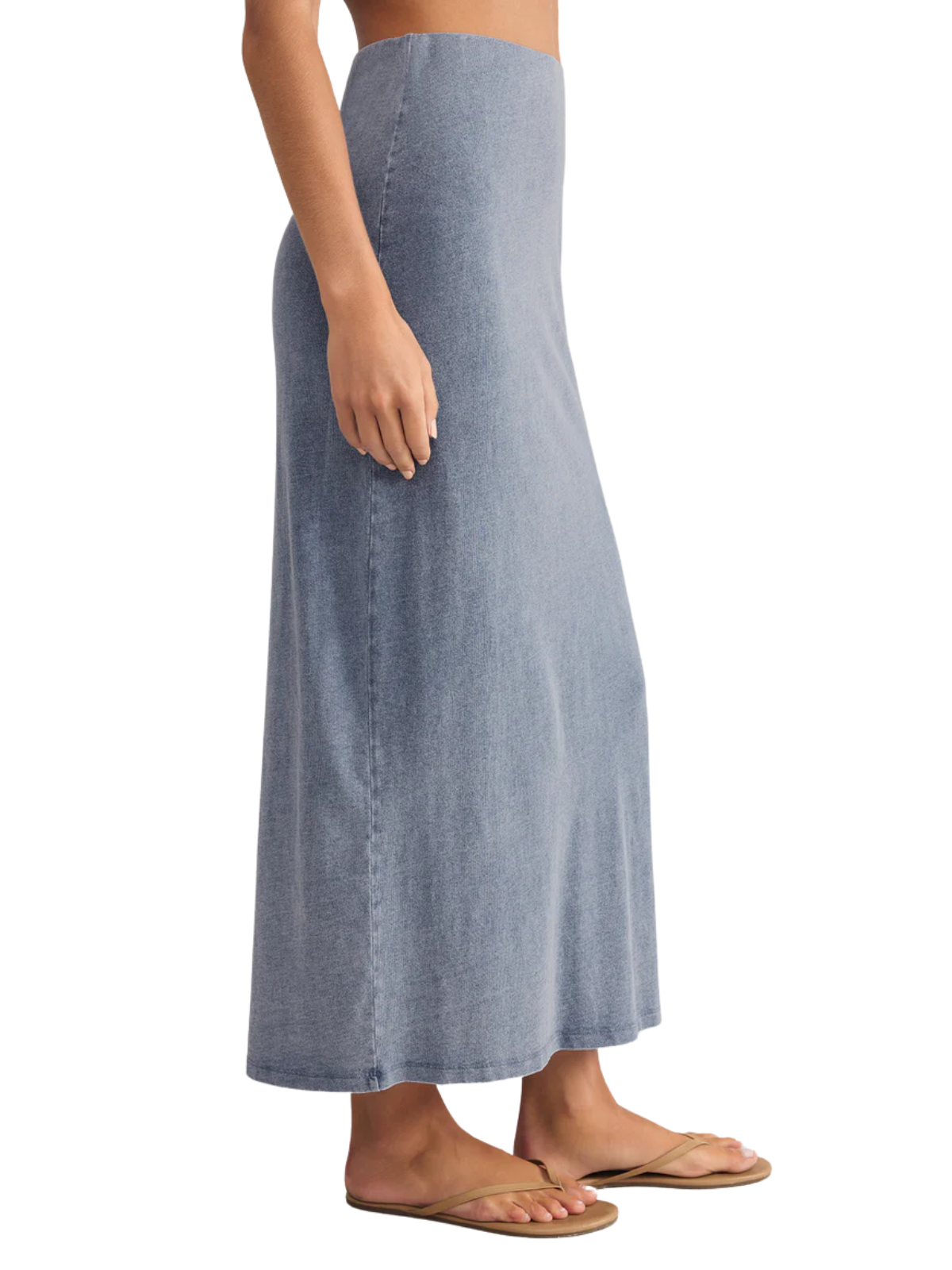 Gail Jersey Denim Skirt
