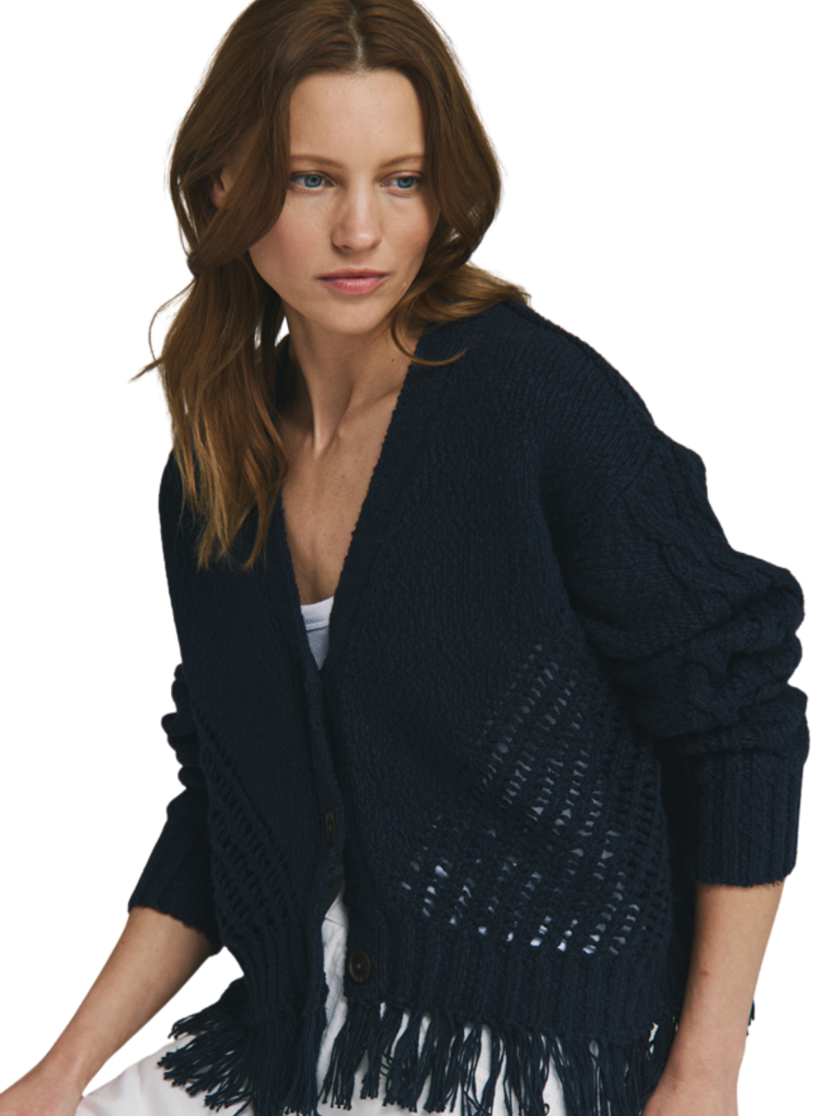 Stitch Open Cardigan