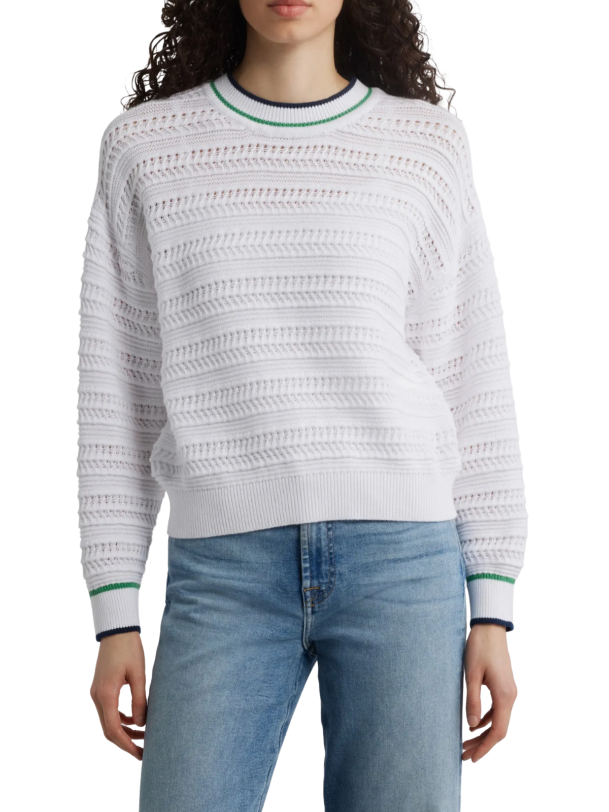 Mary Crochet Trim Sweater