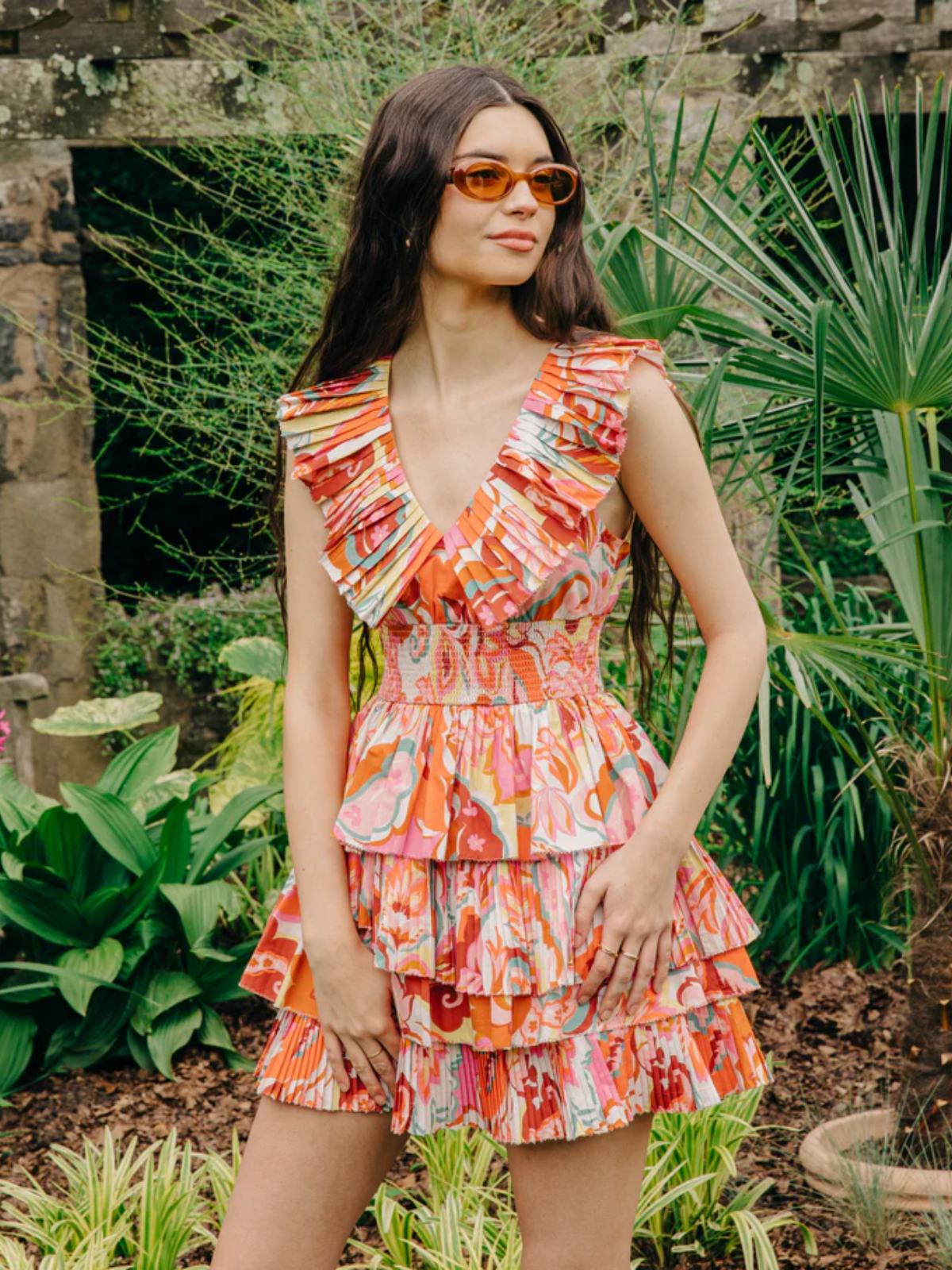 Jolie Mini Dress Chiara Print / Large