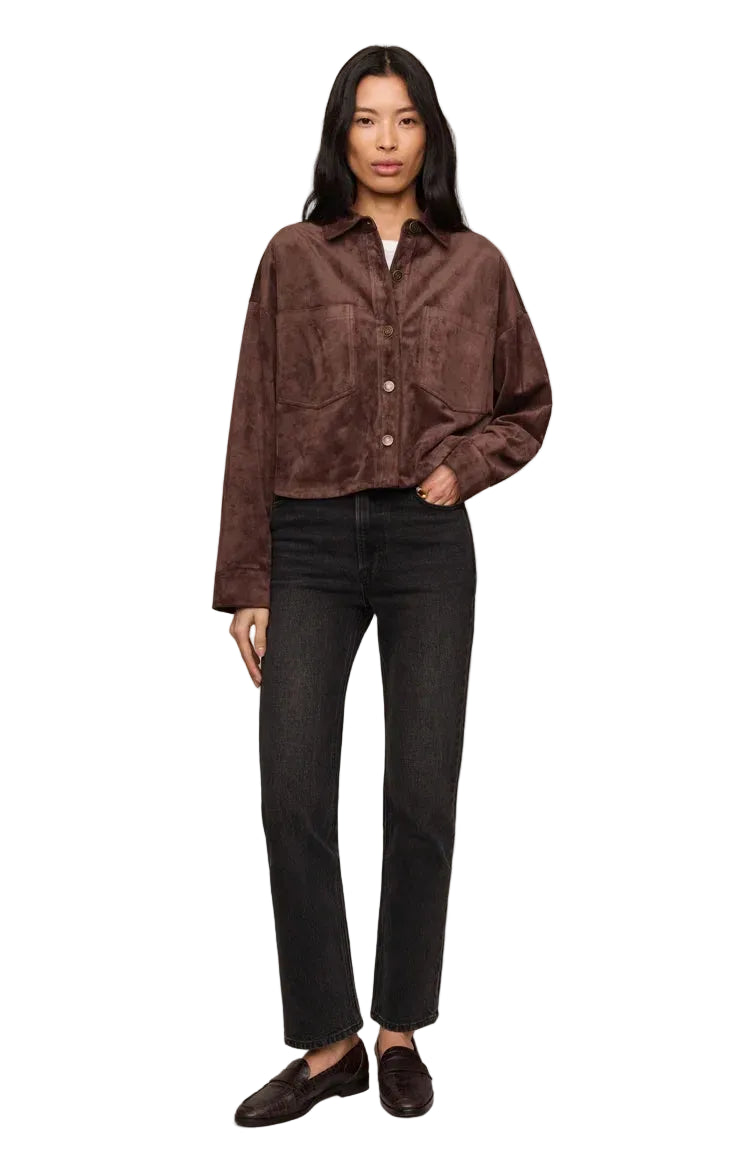 All Day Cropped Suede Jacket_Z Supply_ZJ253339