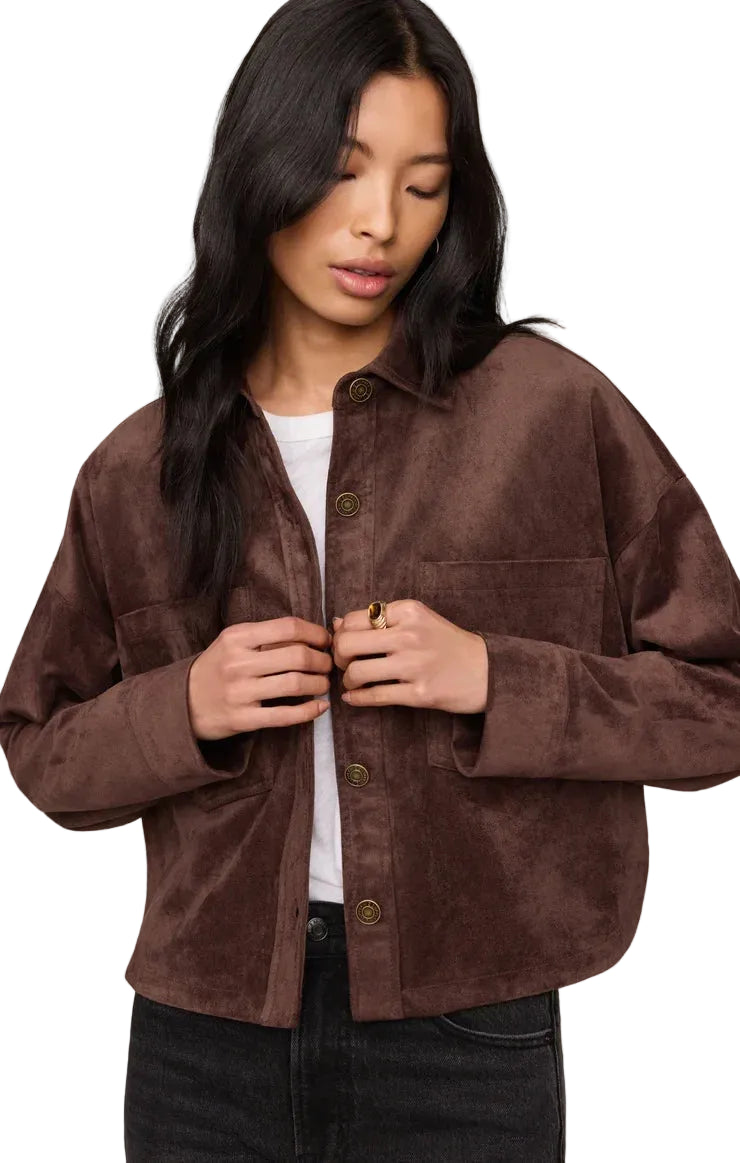 All Day Cropped Suede Jacket_Z Supply_ZJ253339