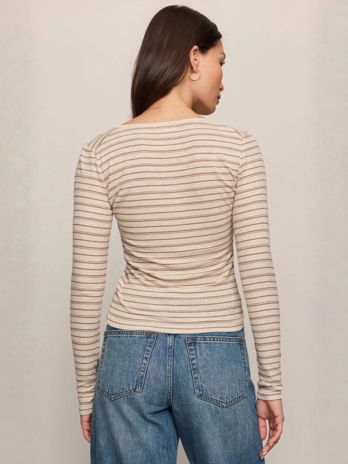 Andie Striped Henley Top_Z Supply_ZT264760