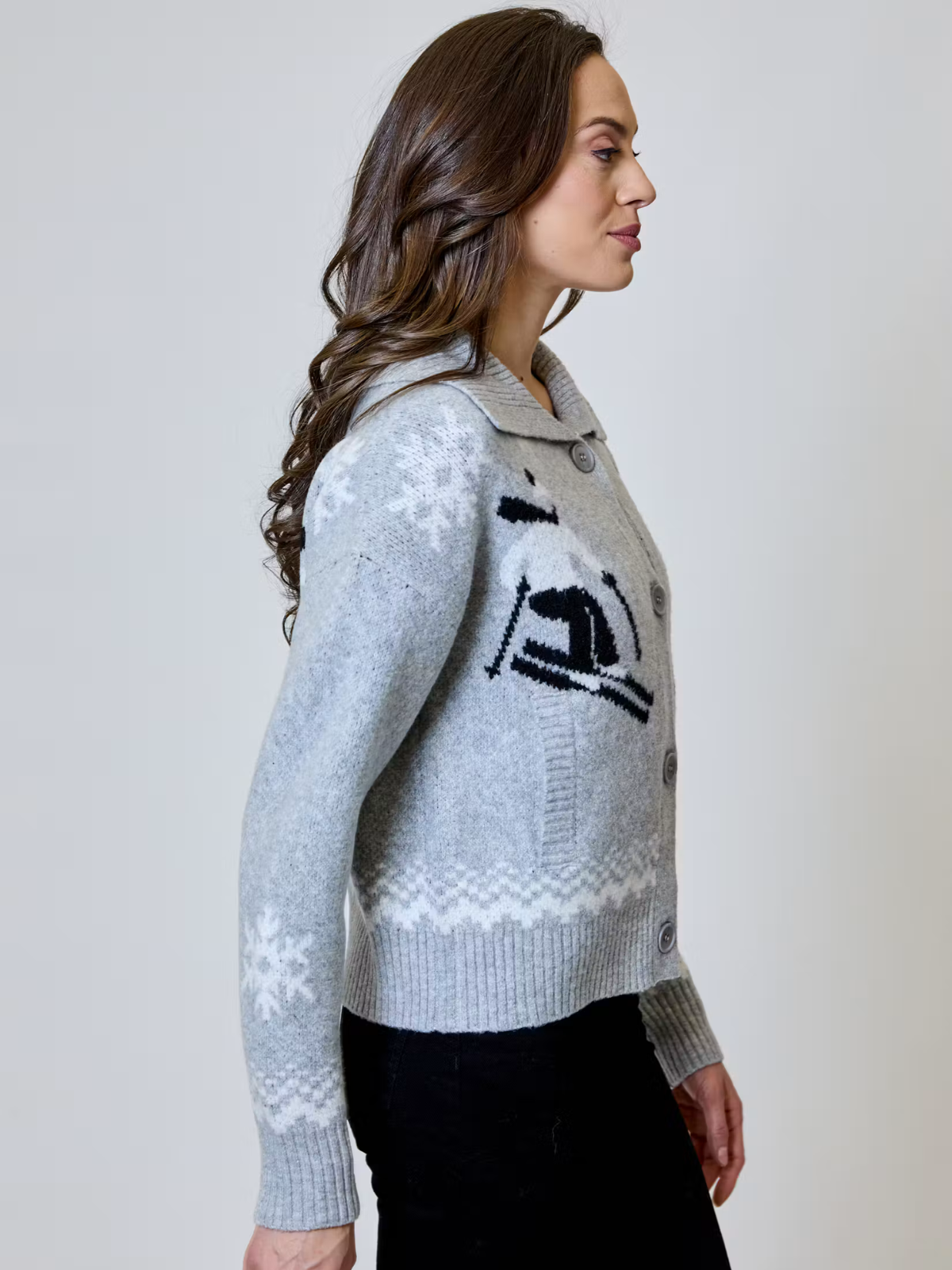 Boyfriend Skier Cardigan -Design History - BXV0412016