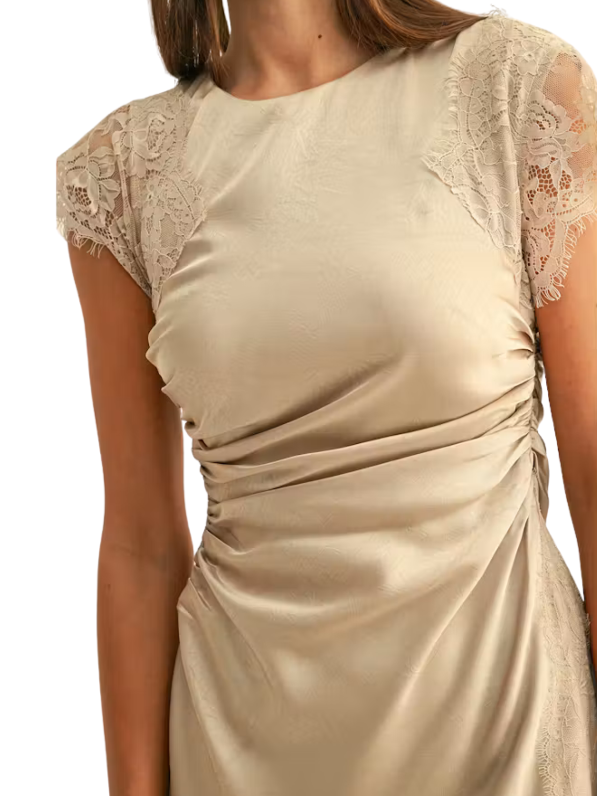 Camila Lace Contrast Rhinestone Satin Maxi Dress_Adelyn Rae_F2610D7386