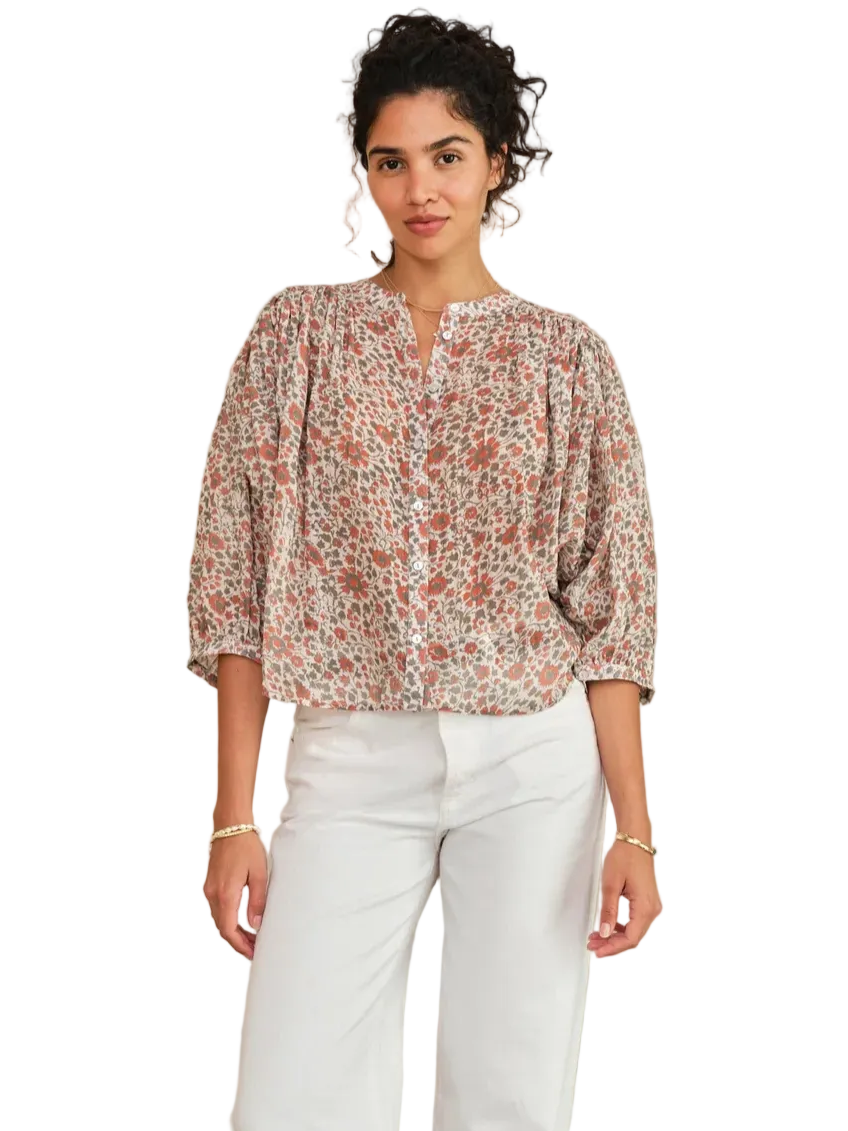 Della Print Long Sleeve Top_Mabe_740831-RST/KHA