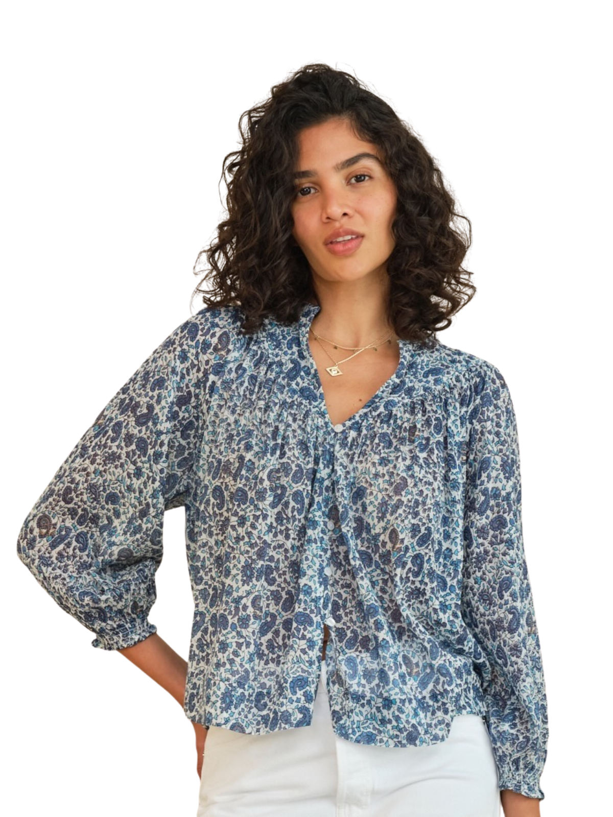 Esti Print Long Sleeve Top_Mabe_740659