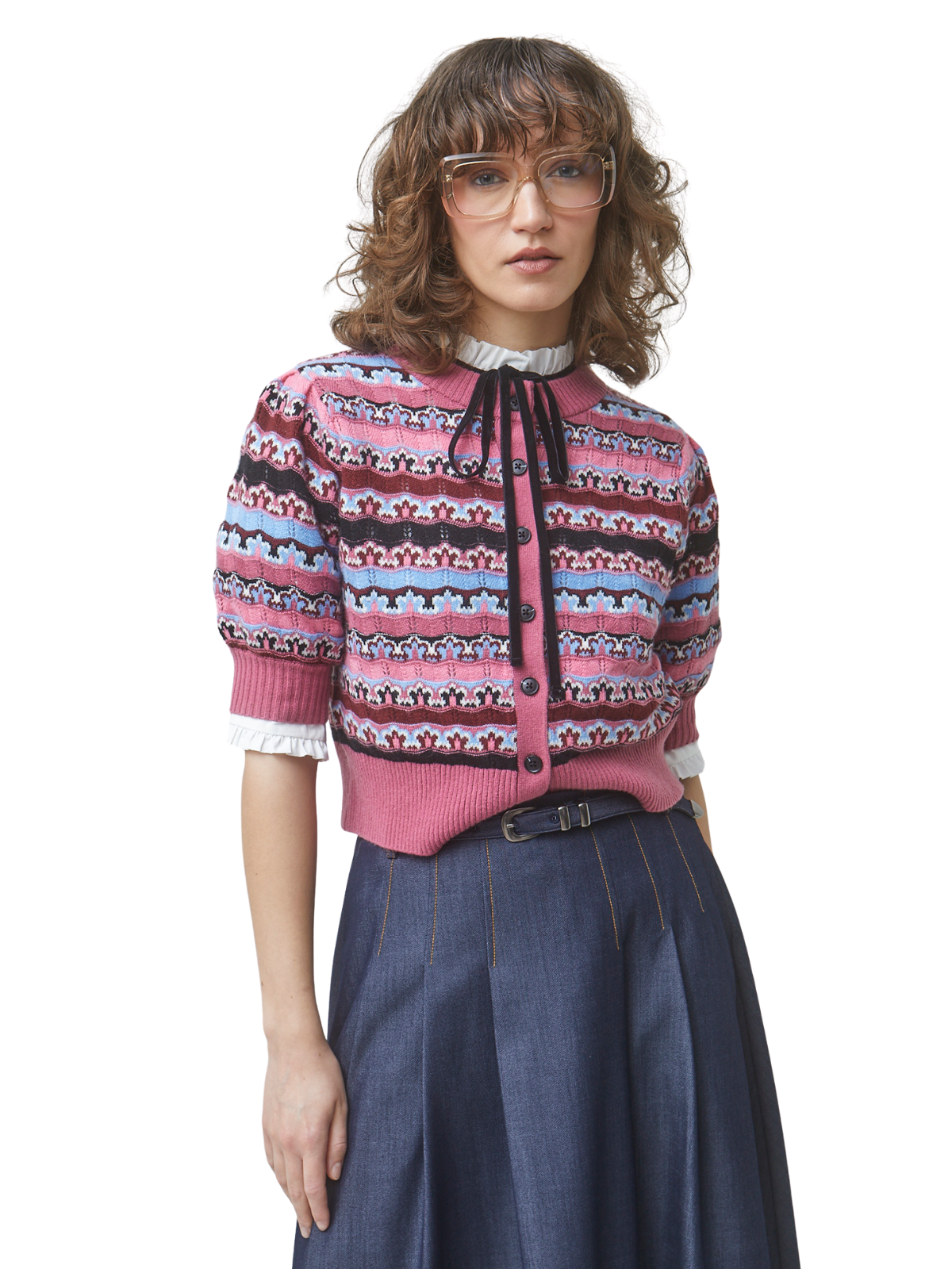Gemoni Short Sleeve Knit Cardigan_Suncoo_H26M02046-00227