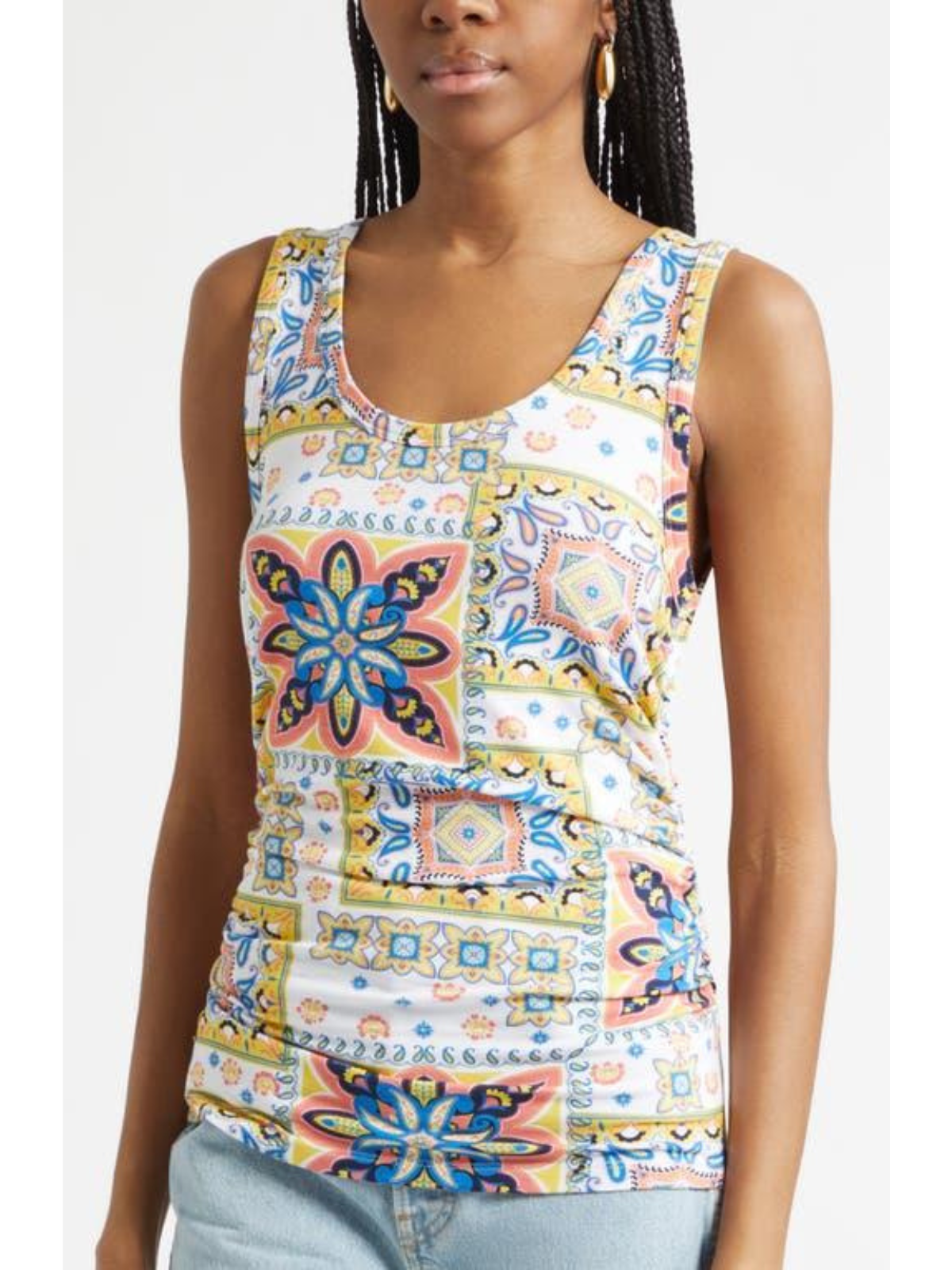 Indie Printed Tank Top_Ramy Brook_A05261010