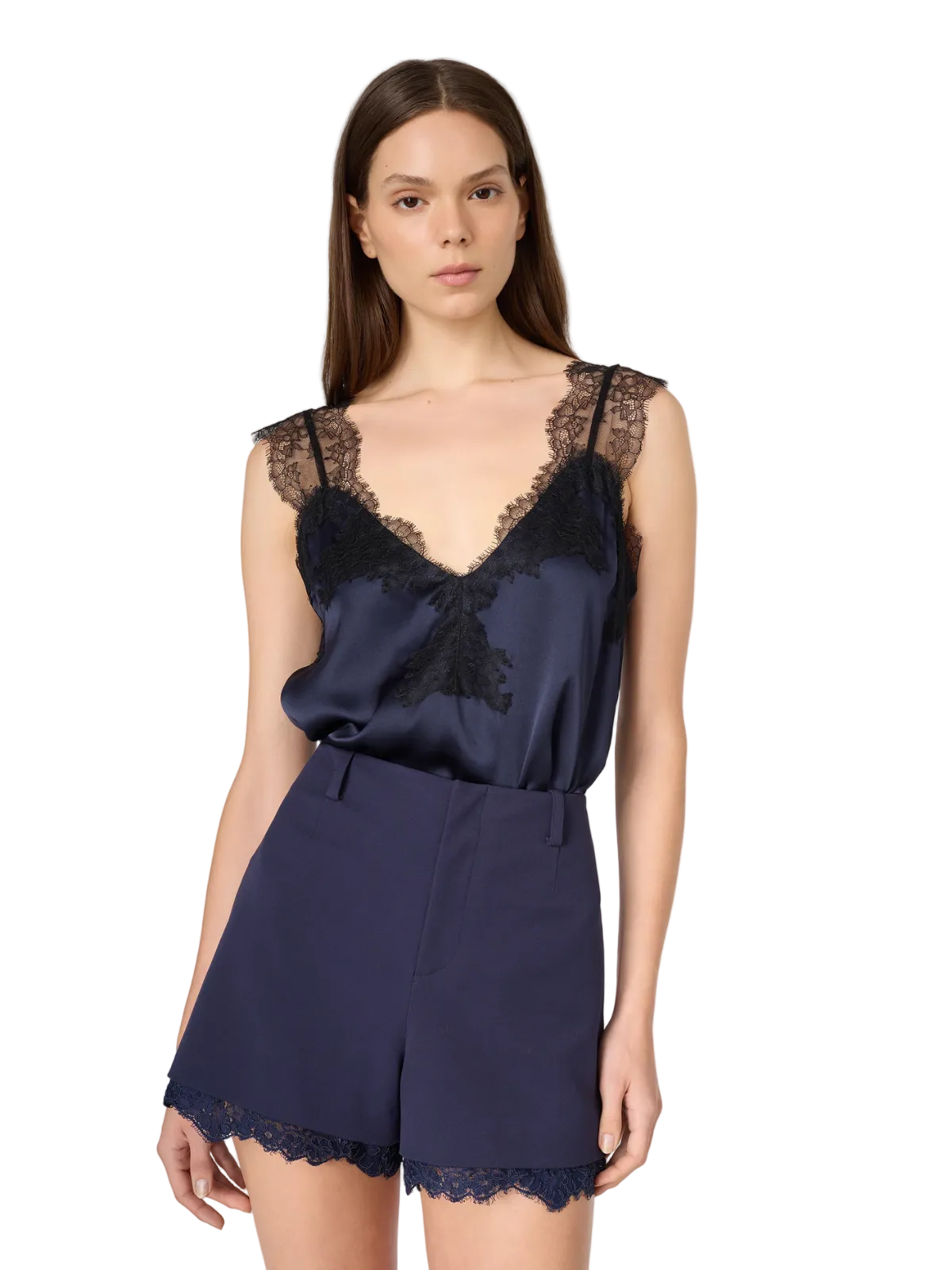 Lauren Camisole Top Navy_Cami NYC_SP18-34