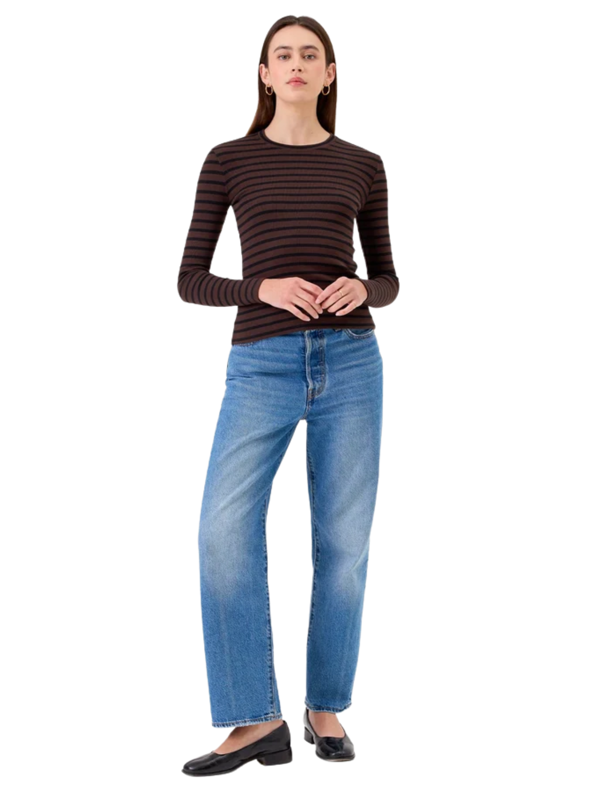 Long Sleeve Striped Tee-GoldieLewinter-25955STCFB-1