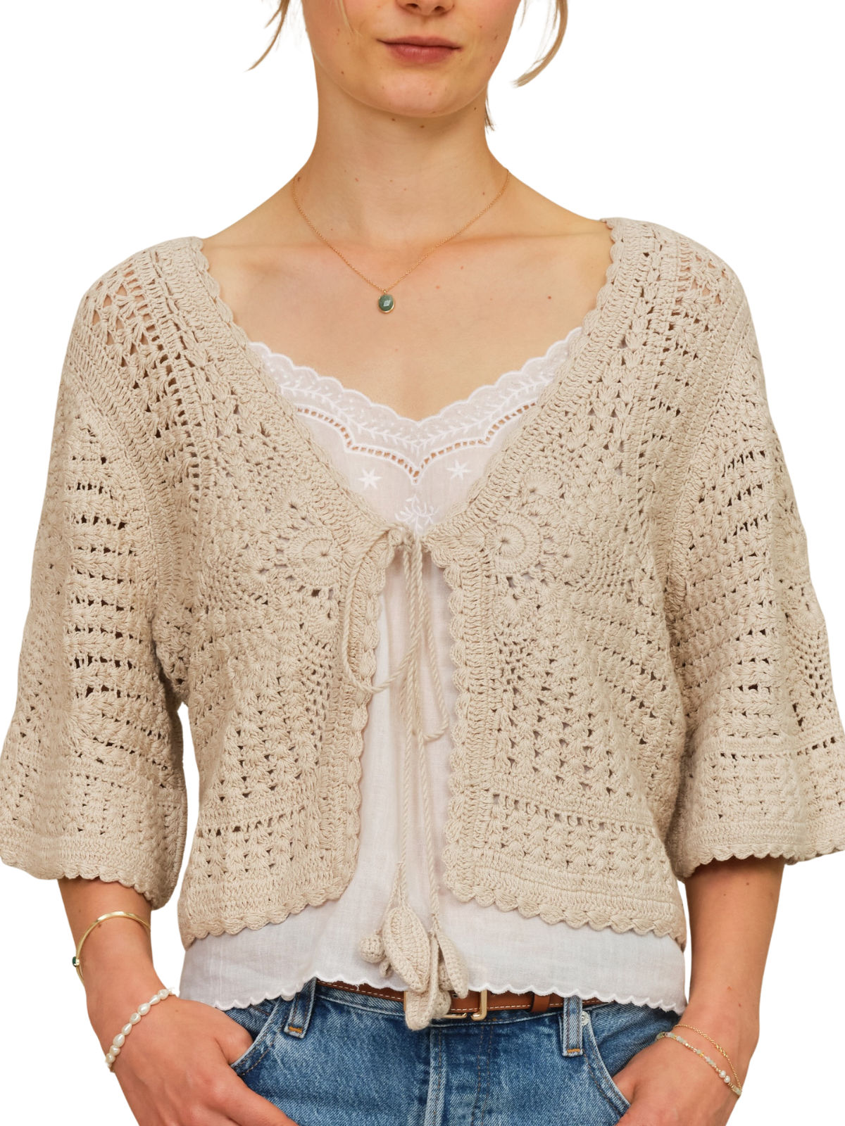 Margo Crochet Cropped Cardigan_Mabe_7465488-ECR