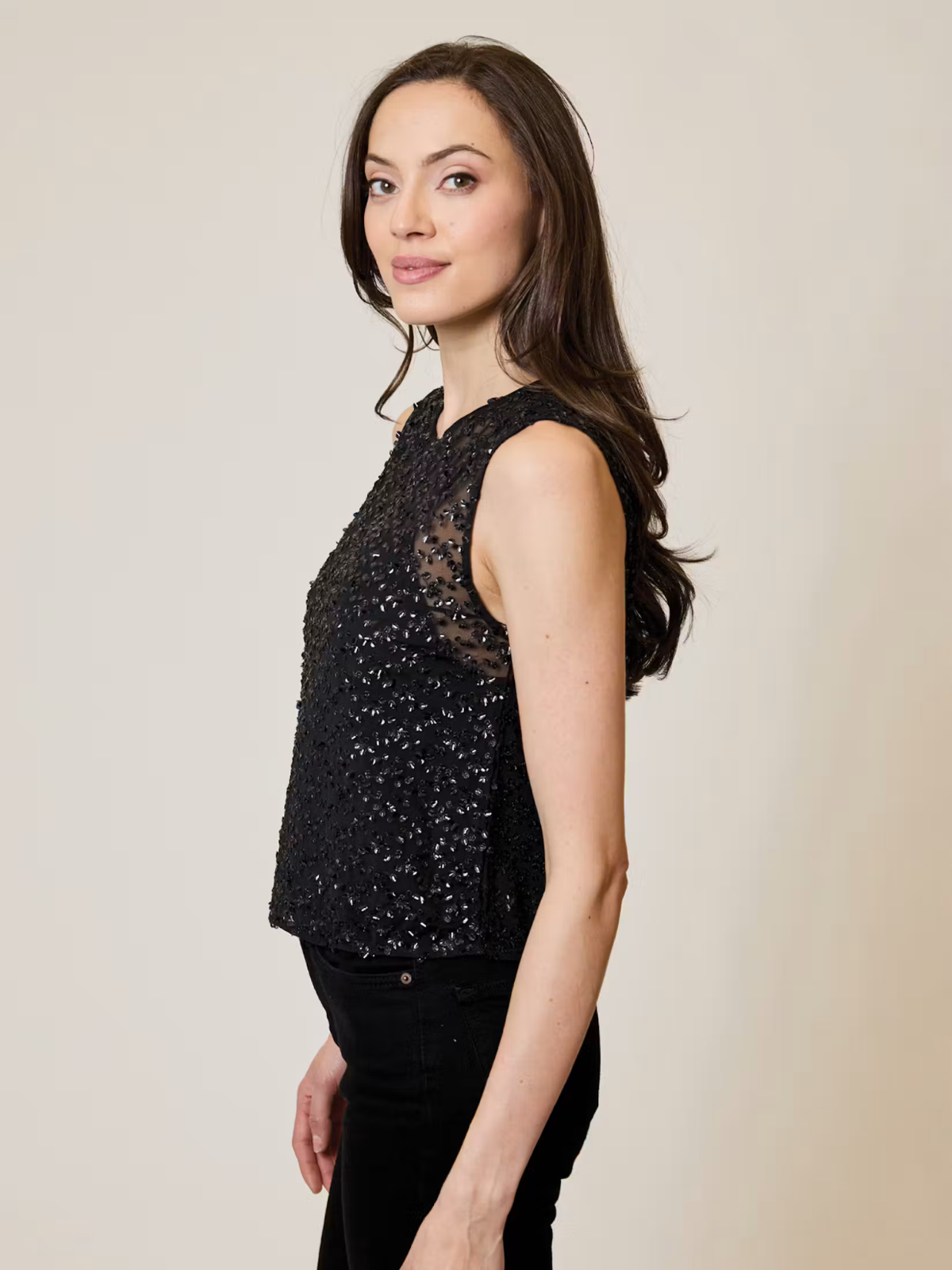 Mesh Sequin Top-Design History-OTS0812026