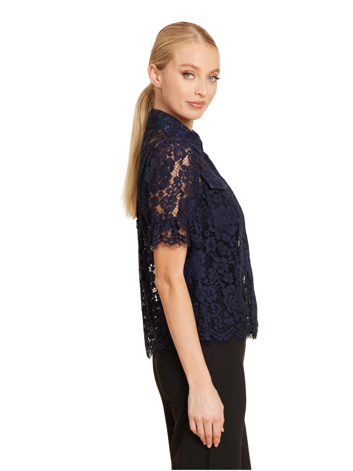 New Floral Lace Elastic Cuff Top_DolceCabo_264