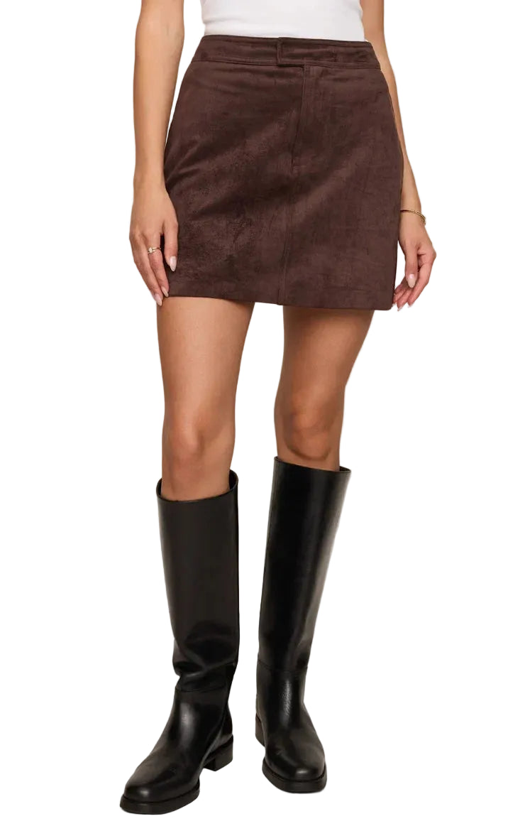 Perri Suede Mini Skirt_Z Supply_ZK263360