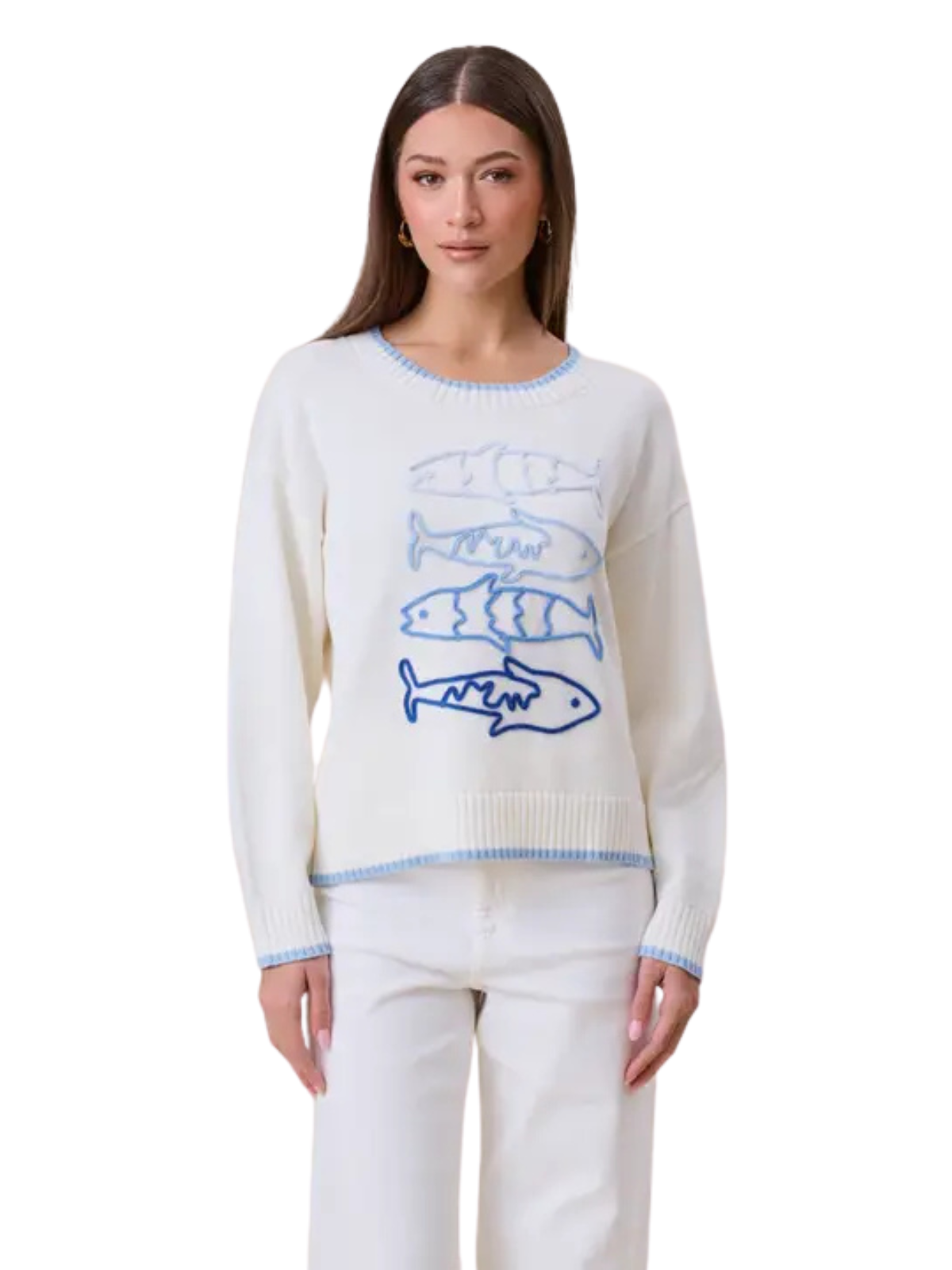 Sardine Embroidered Sweater