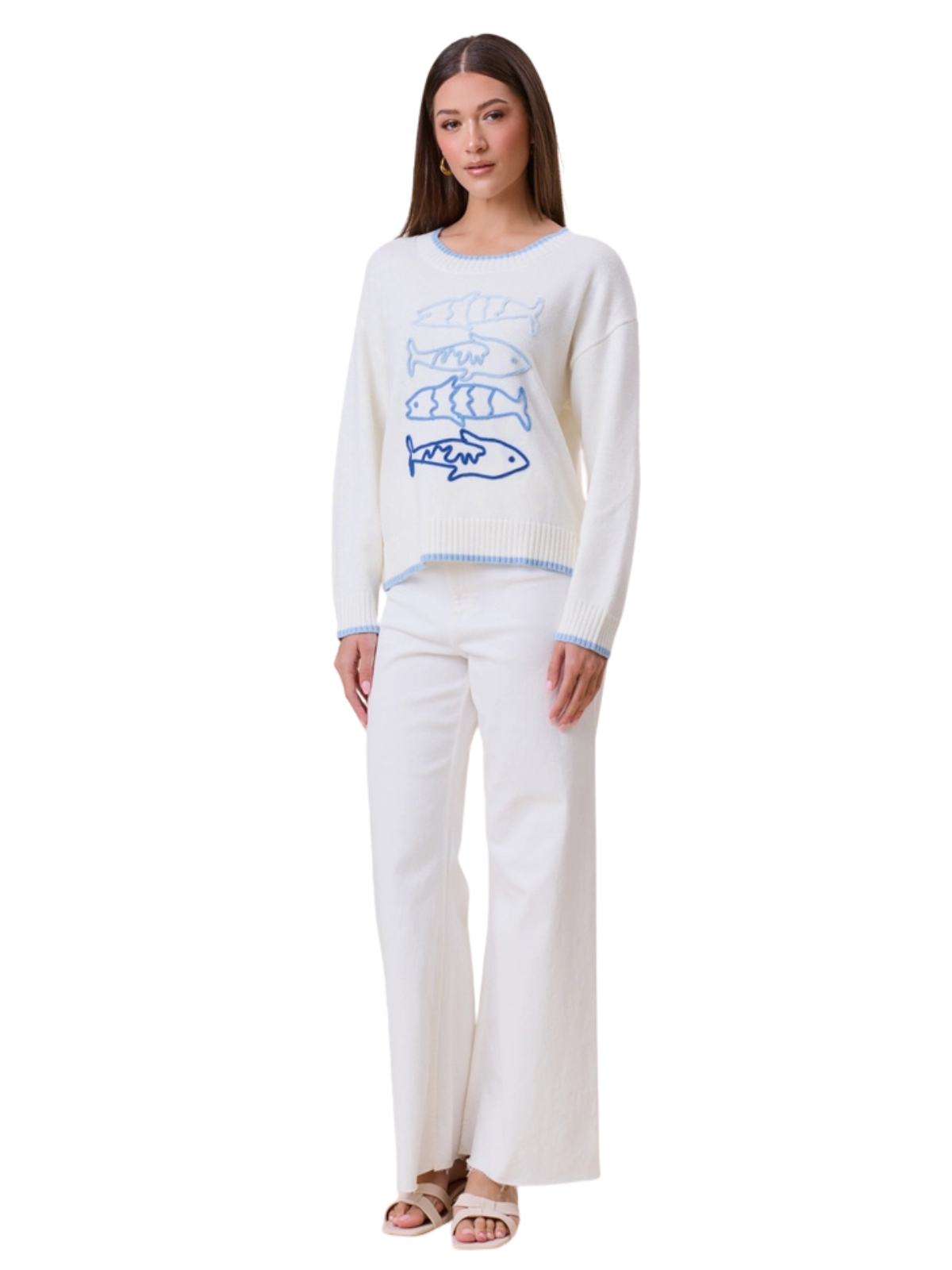Sardine Embroidered Sweater