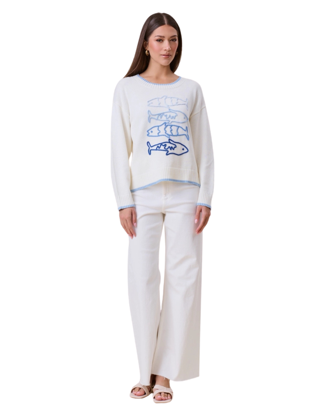 Sardine Embroidered Sweater